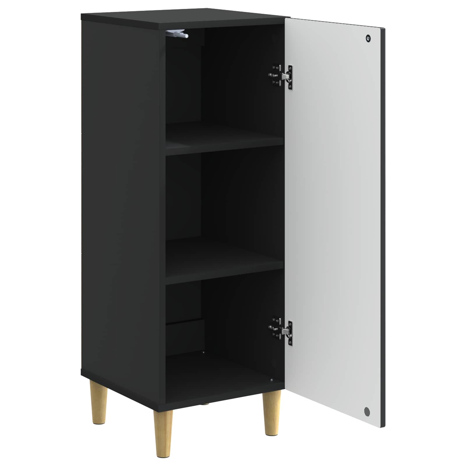 Buffet Noir 33 x 34,5 x 90 cm Bois d'ingénierie - XIOS