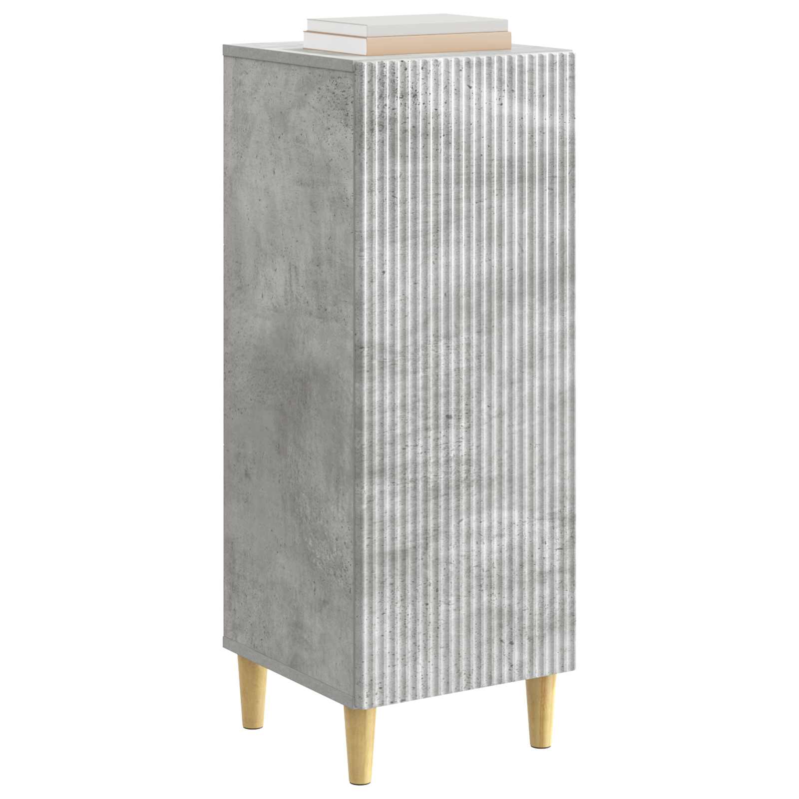 Buffet Gris béton 33 x 34,5 x 90 cm Bois d'ingénierie - XIOS