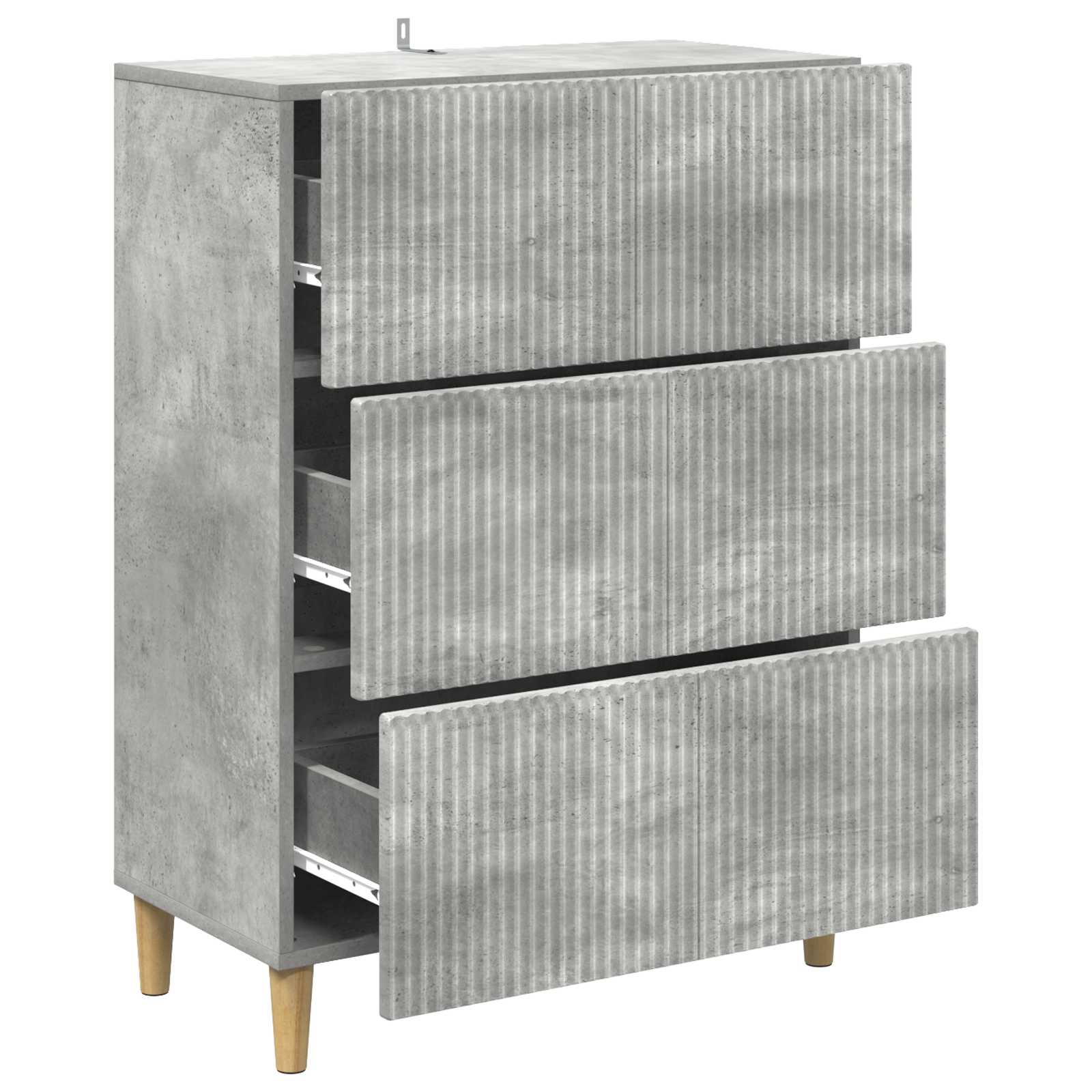 Armoire à tiroirs Gris béton 66 x 34,5 x 90 cm - XIOS