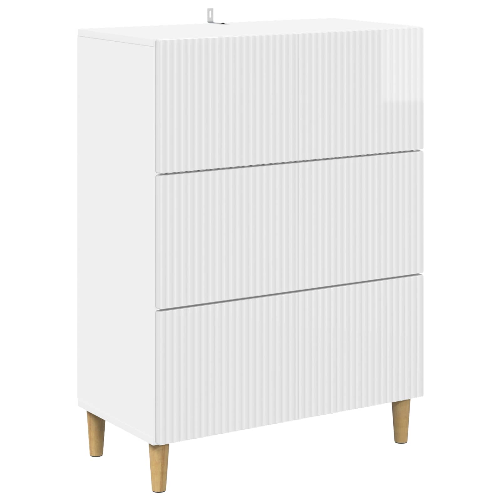 Armoire à tiroirs Blanc brillant 66 x 34,5 x 90 cm - XIOS