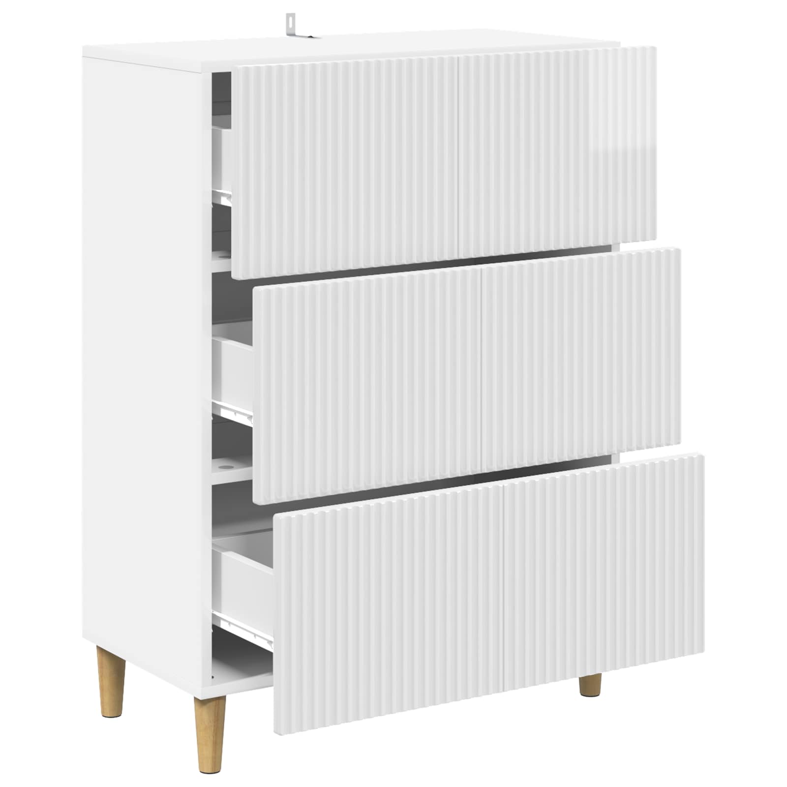 Armoire à tiroirs Blanc brillant 66 x 34,5 x 90 cm - XIOS
