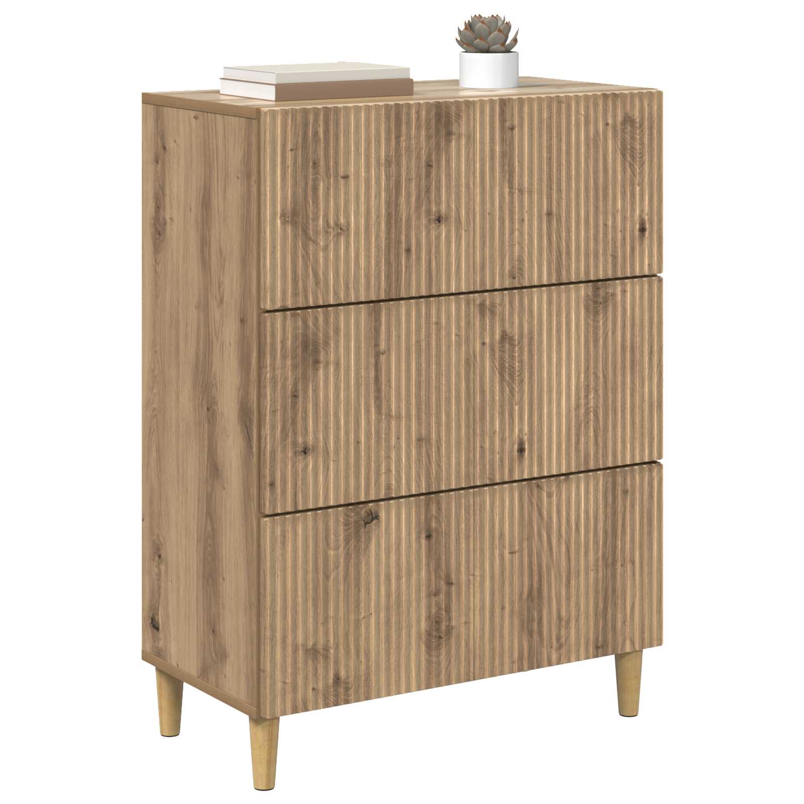 Armoire à tiroirs Chêne artisanal 66 x 34,5 x 90 cm - XIOS