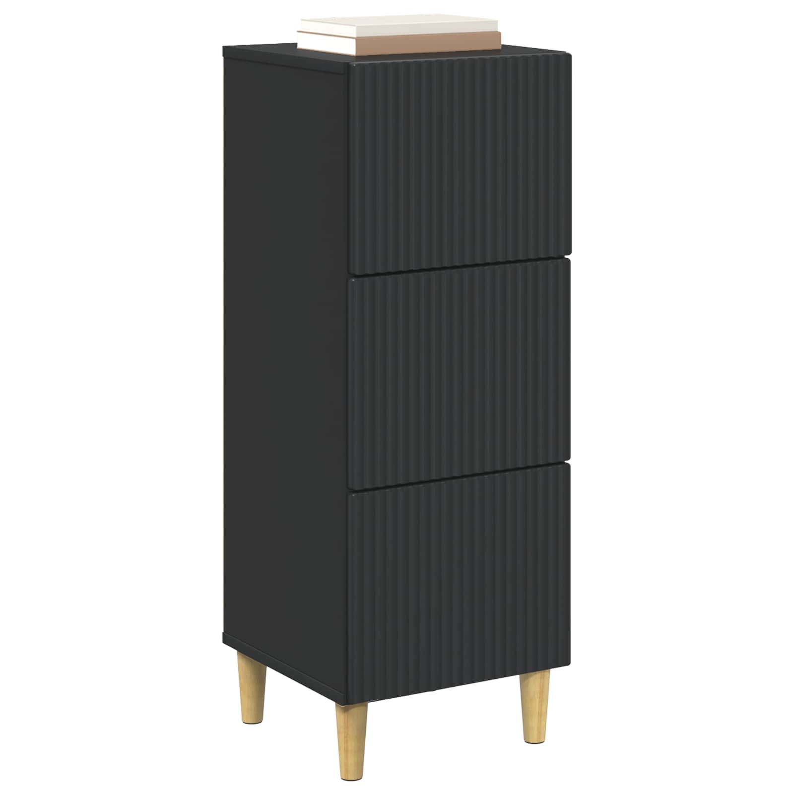 Armoire à tiroirs Noir 33 x 34,5 x 90 cm Bois d'ingénierie - XIOS