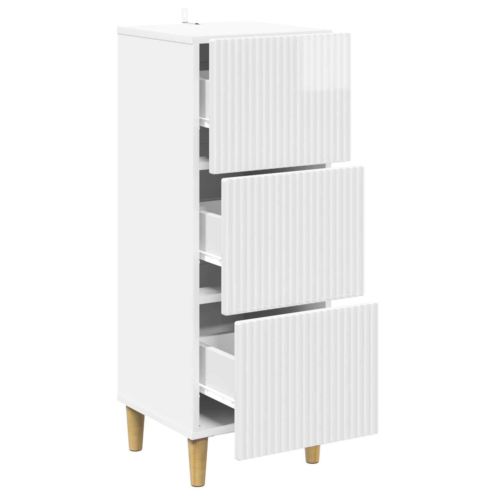 Armoire à tiroirs Blanc brillant 33 x 34,5 x 90 cm - XIOS