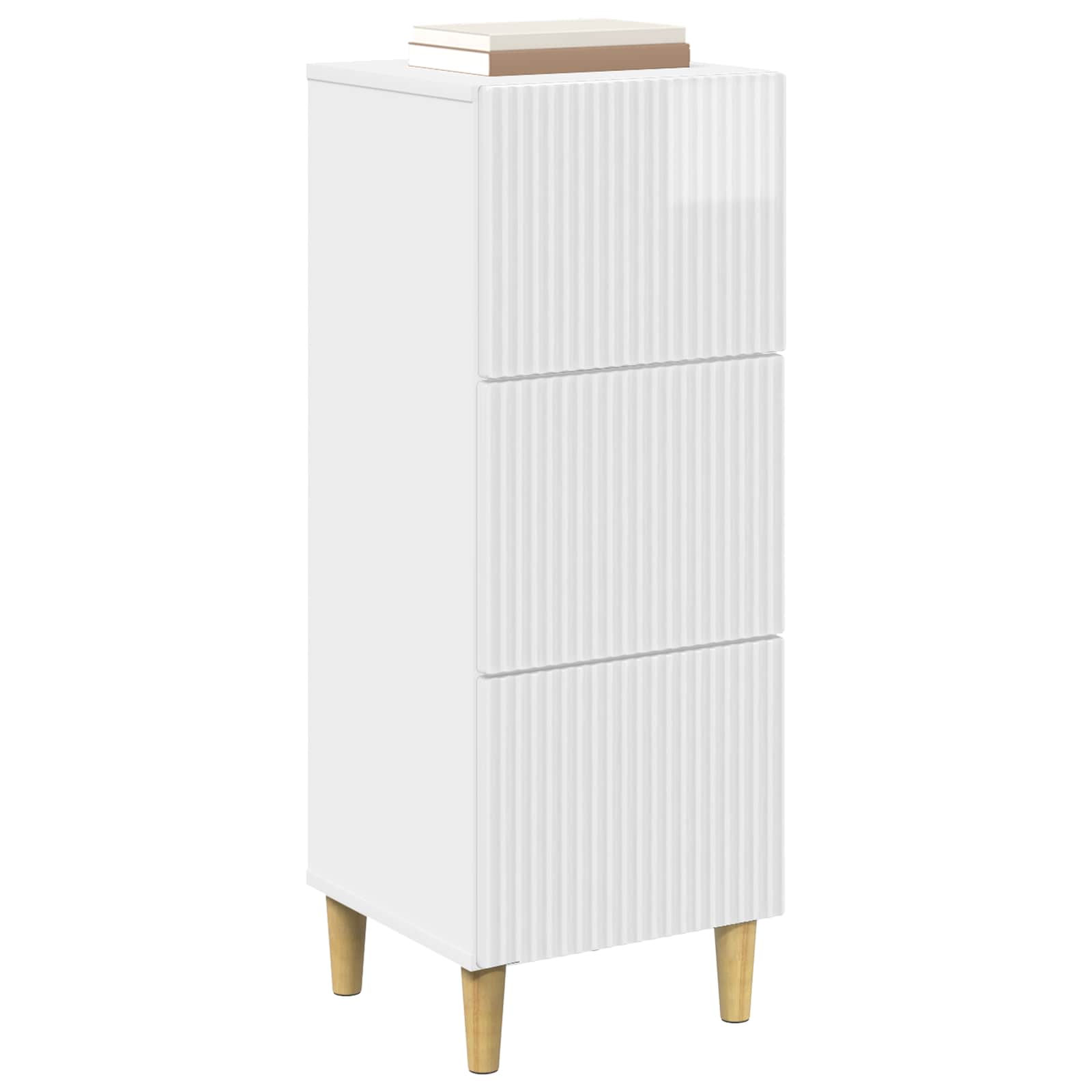 Armoire à tiroirs Blanc brillant 33 x 34,5 x 90 cm - XIOS