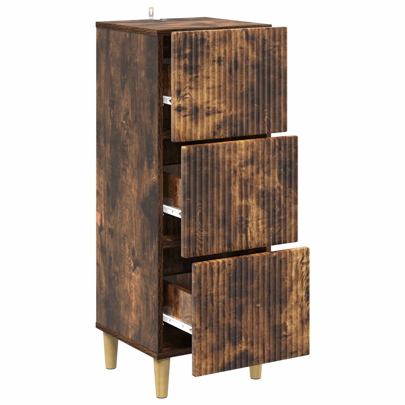 Armoire à tiroirs Chêne fumé 33 x 34,5 x 90 cm - XIOS