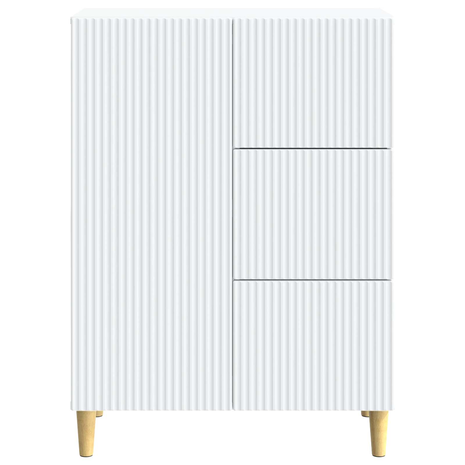 Buffet avec tiroir Blanc 66 x 34,5 x 90 cm Bois d'ingénierie - XIOS