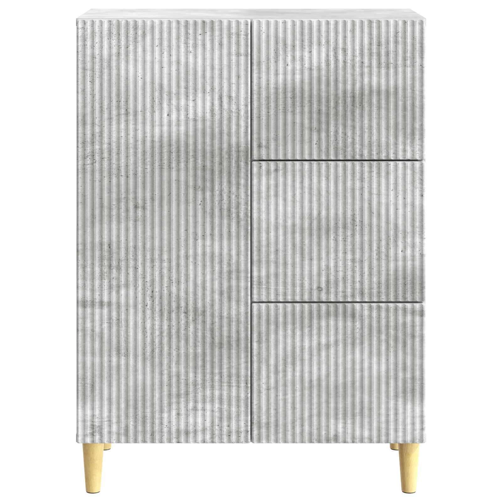 Buffet Gris béton 66 x 34,5 x 90 cm Bois d'ingénierie - XIOS