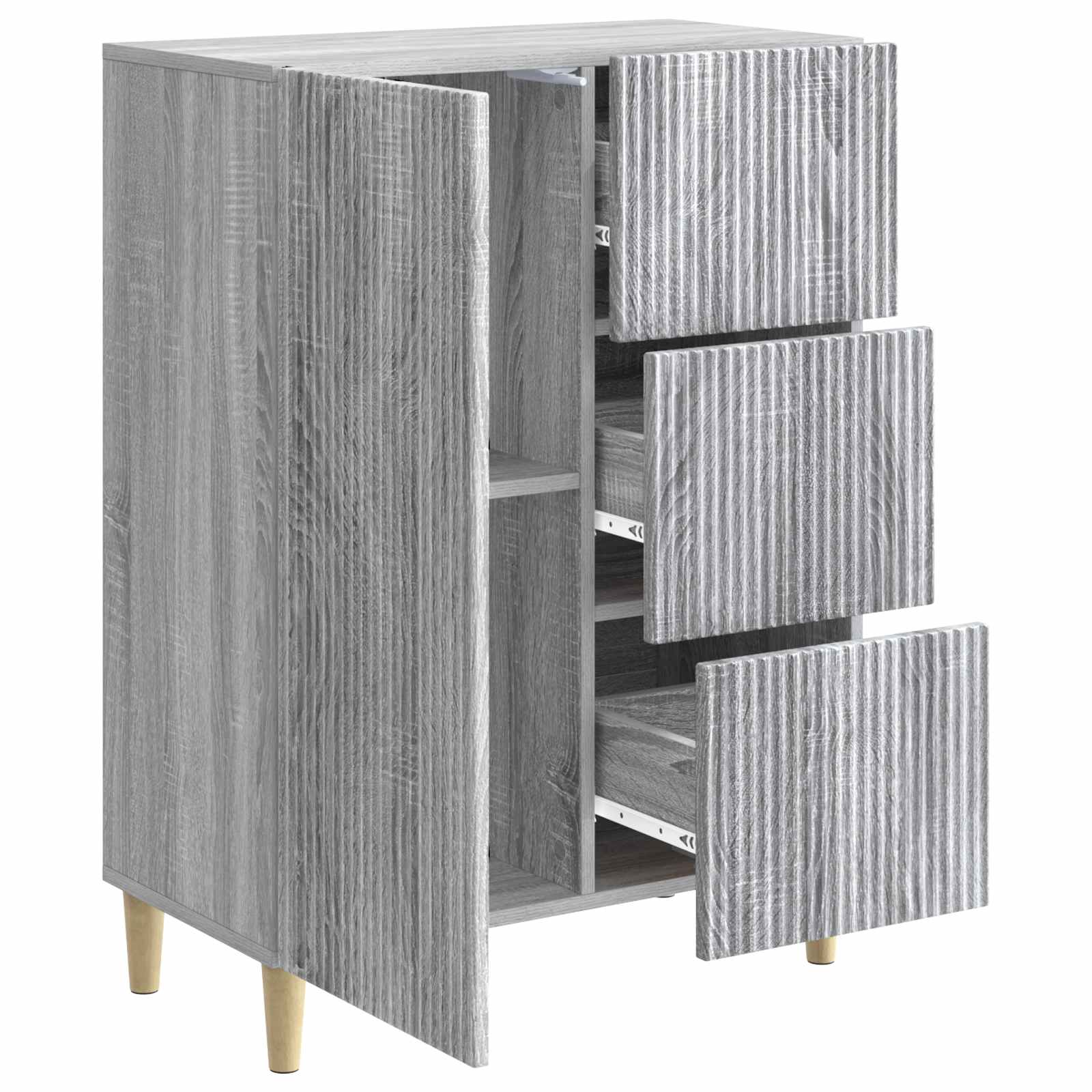 Buffet Sonoma gris 66 x 34,5 x 90 cm Bois d'ingénierie - XIOS