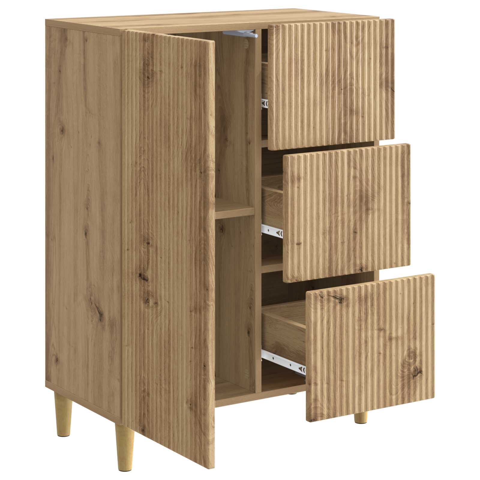 Buffet Chêne artisanal 66 x 34,5 x 90 cm Bois d'ingénierie - XIOS