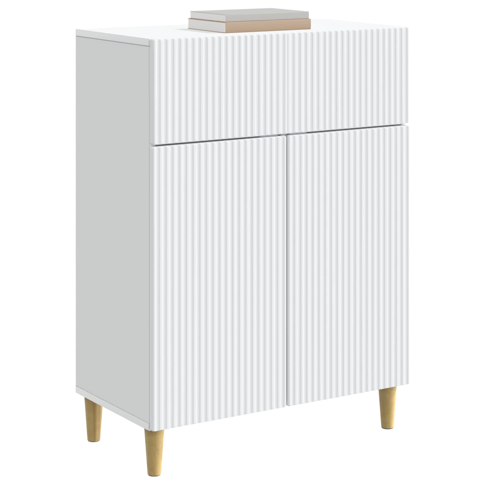 Buffet avec tiroir Blanc 66 x 34,5 x 90 cm Bois d'ingénierie - XIOS