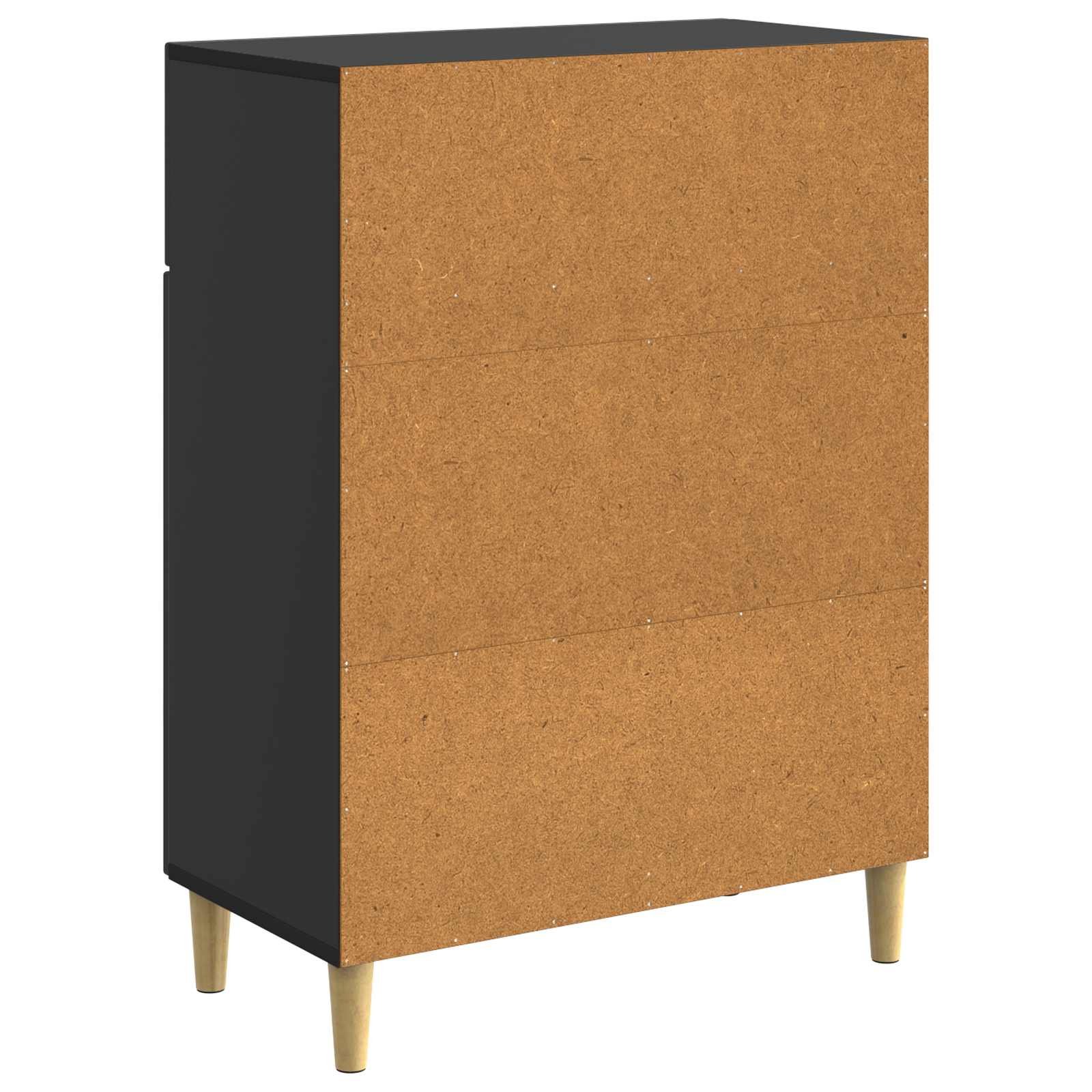 Buffet avec tiroir Noir 66 x 34,5 x 90 cm Bois d'ingénierie - XIOS