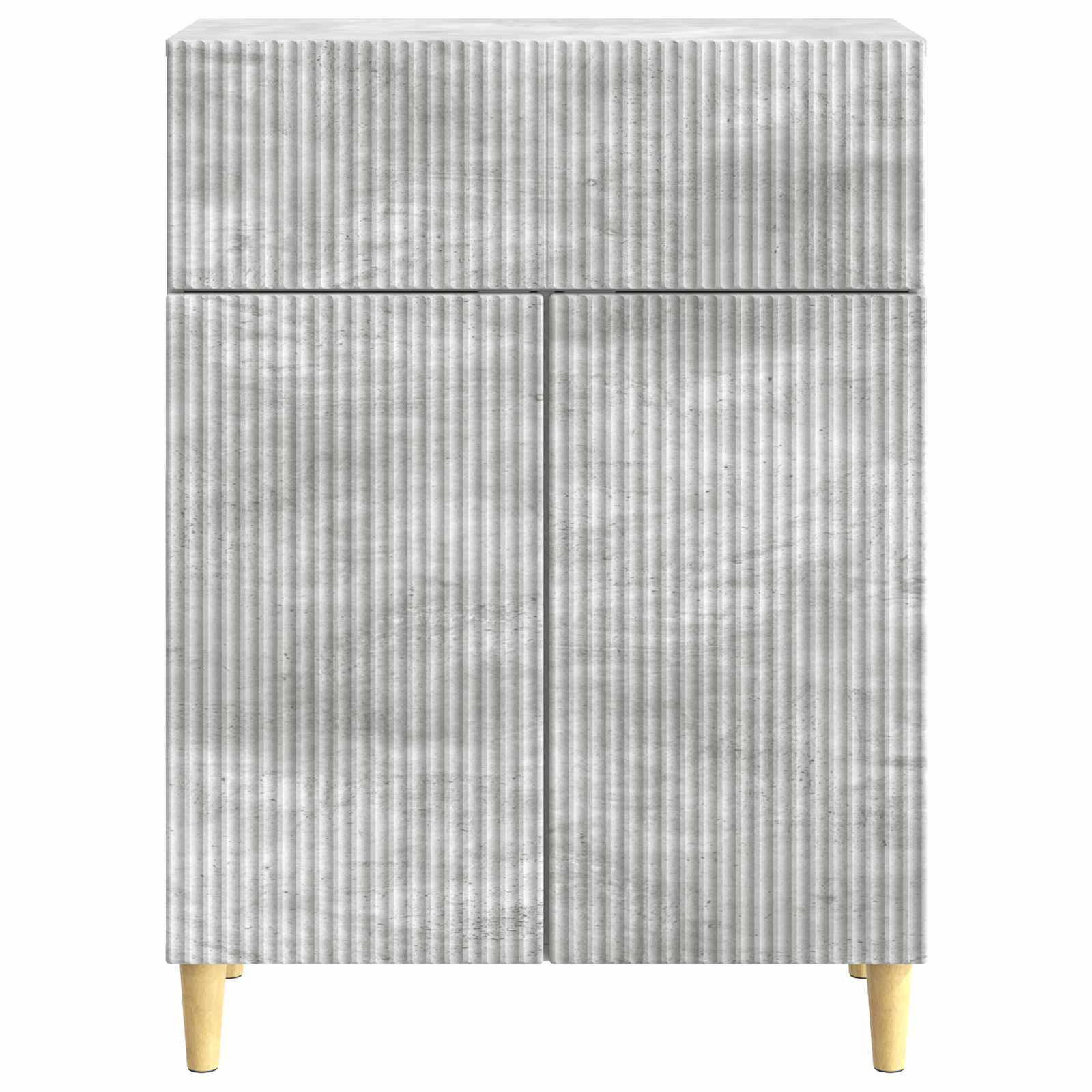 Buffet Gris béton 66 x 34,5 x 90 cm Bois d'ingénierie - XIOS