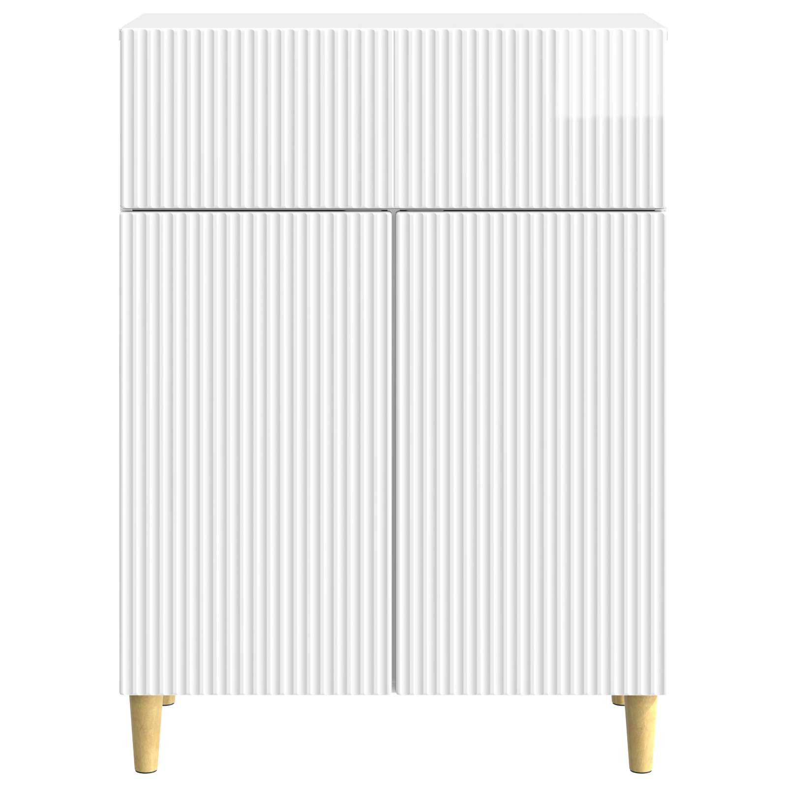 Buffet Blanc brillant 66 x 34,5 x 90 cm Bois d'ingénierie - XIOS