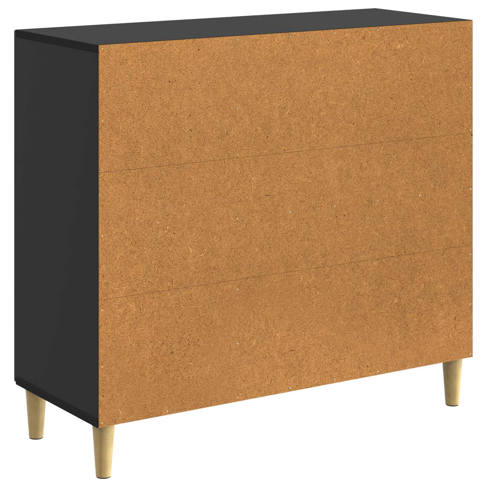 Buffet Noir 89 x 34,5 x 80 cm Bois d'ingénierie - XIOS