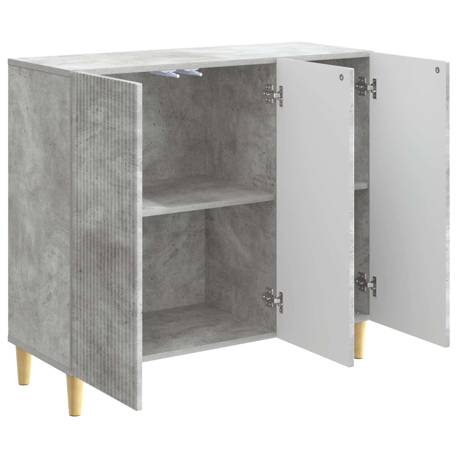 Buffet Gris béton 89 x 34,5 x 80 cm Bois d'ingénierie - XIOS