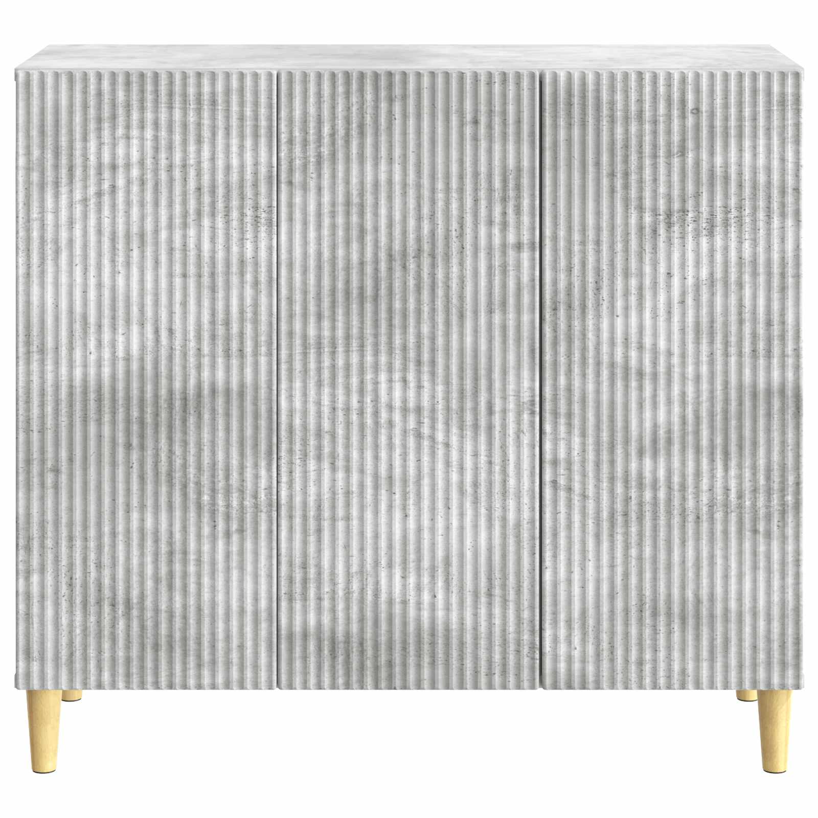 Buffet Gris béton 89 x 34,5 x 80 cm Bois d'ingénierie - XIOS