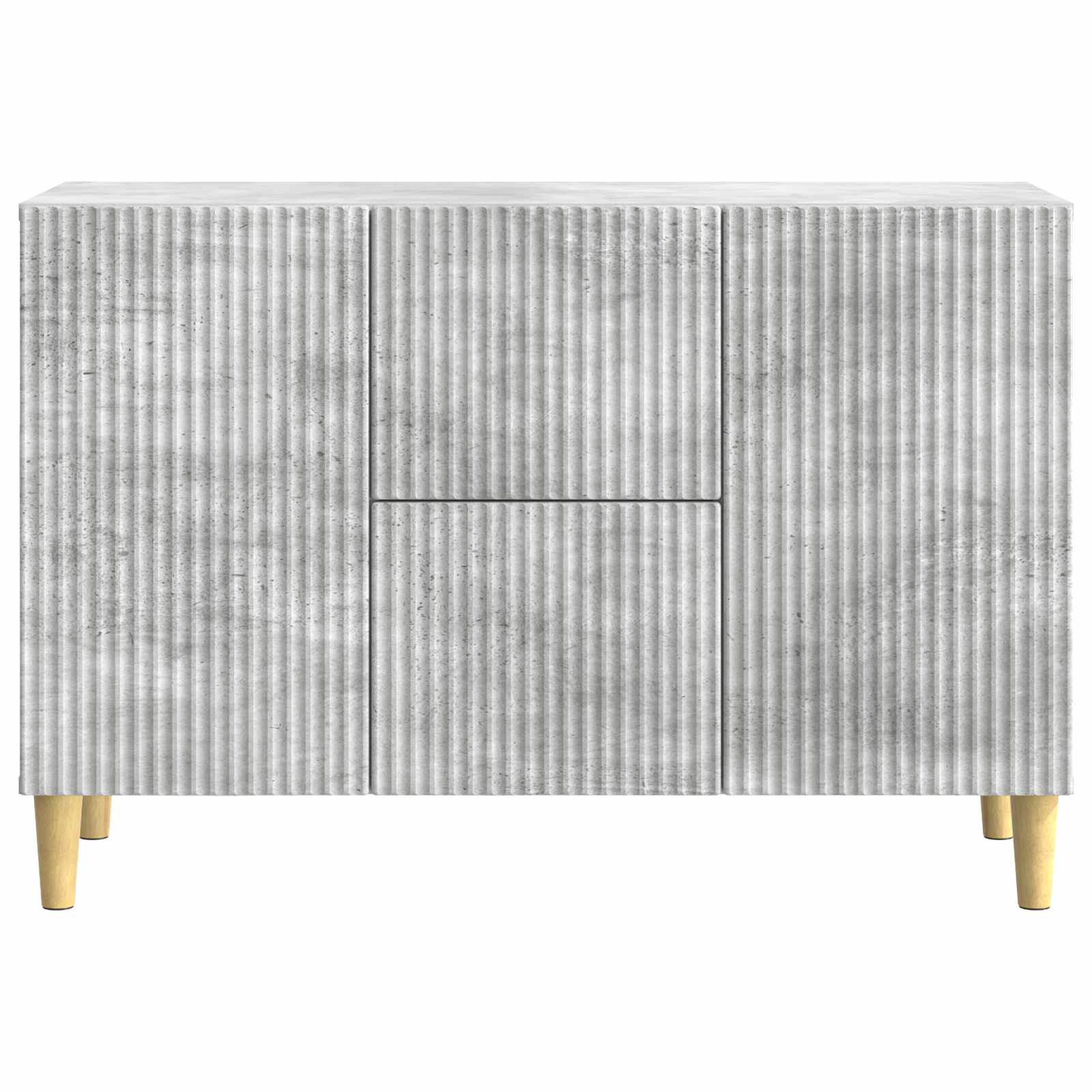 Buffet Gris béton 89 x 34,5 x 60 cm Bois d'ingénierie - XIOS