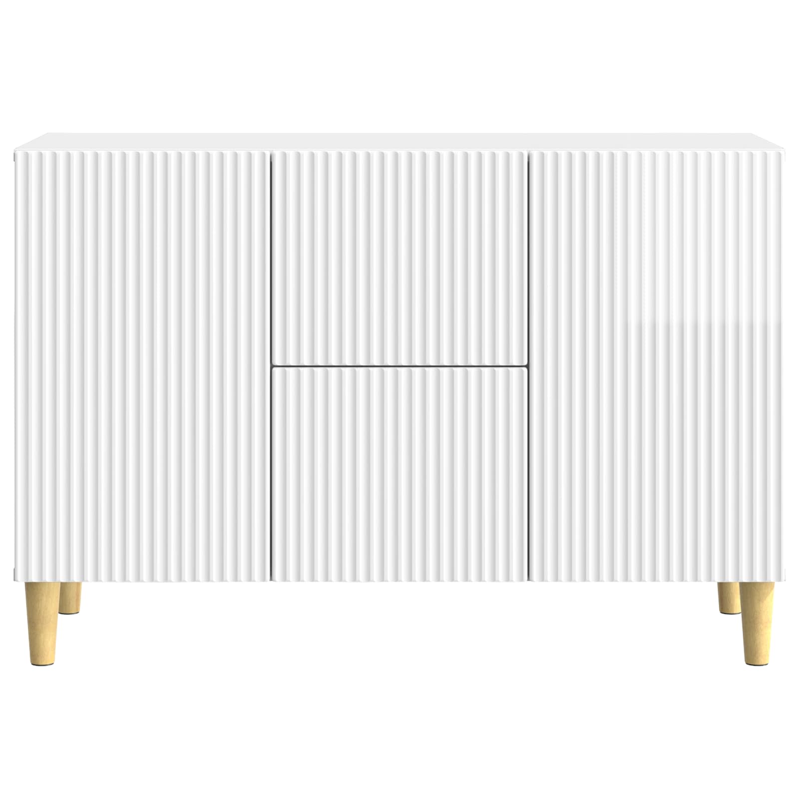 Buffet Blanc brillant 89 x 34,5 x 60 cm Bois d'ingénierie - XIOS