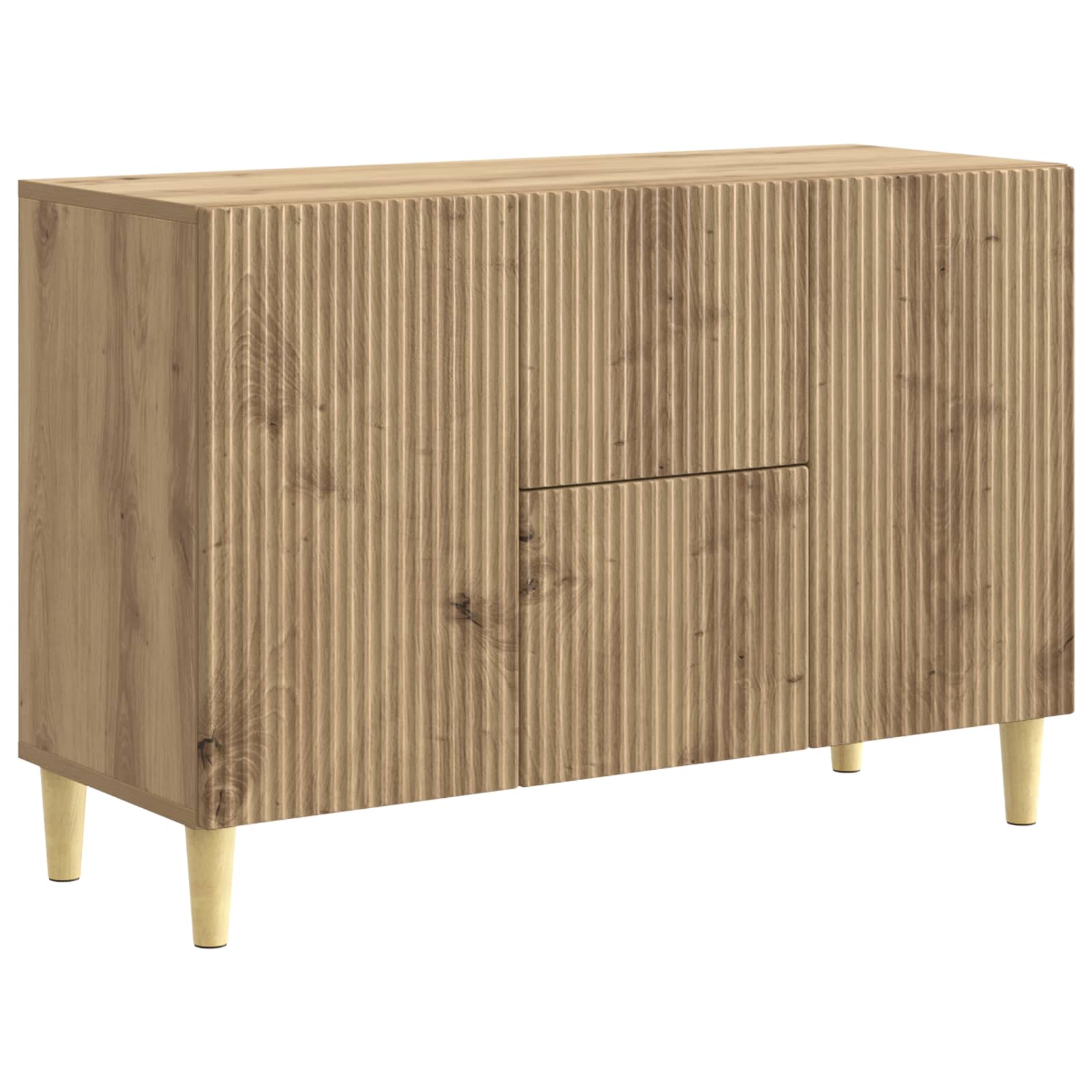 Buffet Chêne artisanal 89 x 34,5 x 60 cm Bois d'ingénierie - XIOS