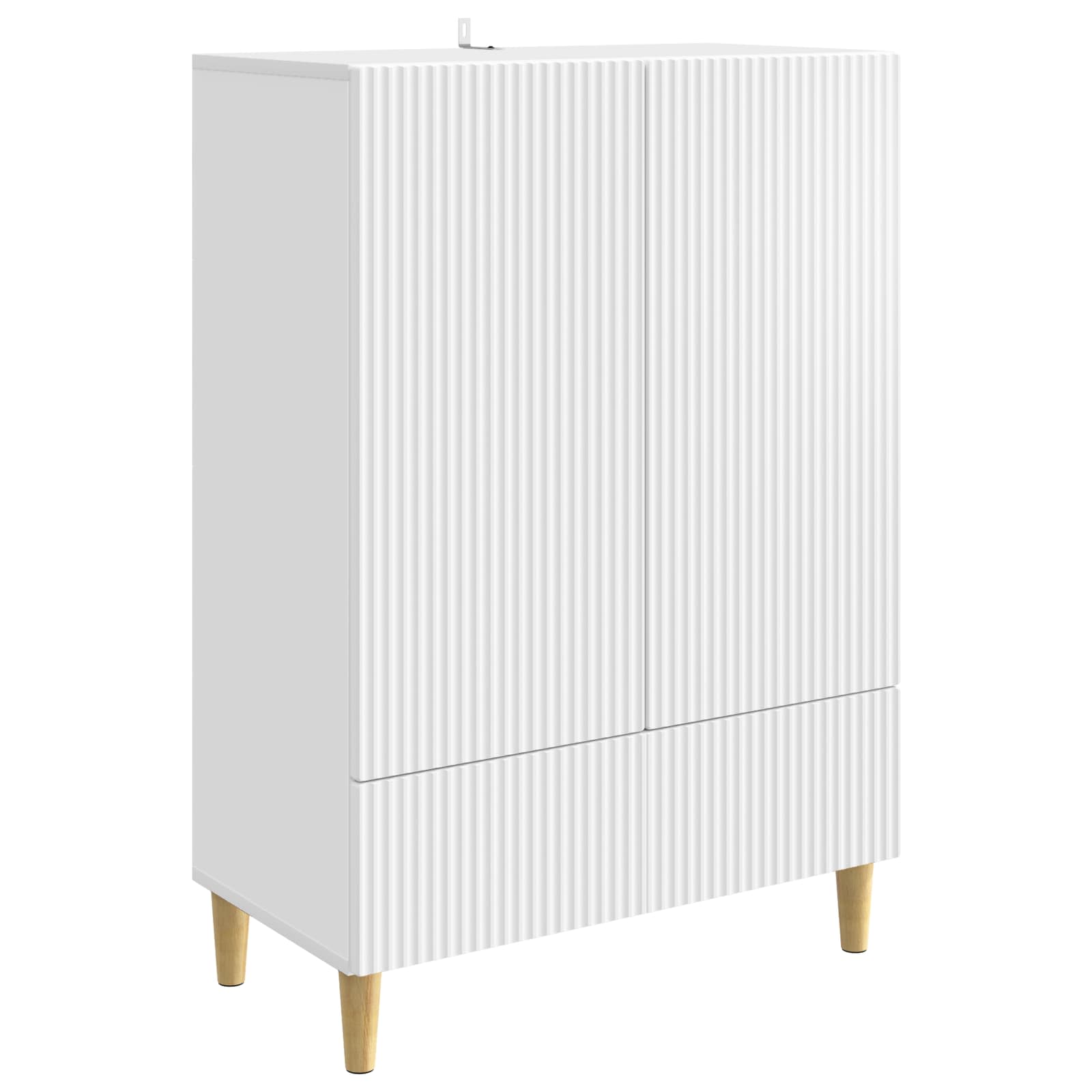 Buffet avec tiroir Blanc 66 x 34,5 x 95 cm Bois d'ingénierie - XIOS