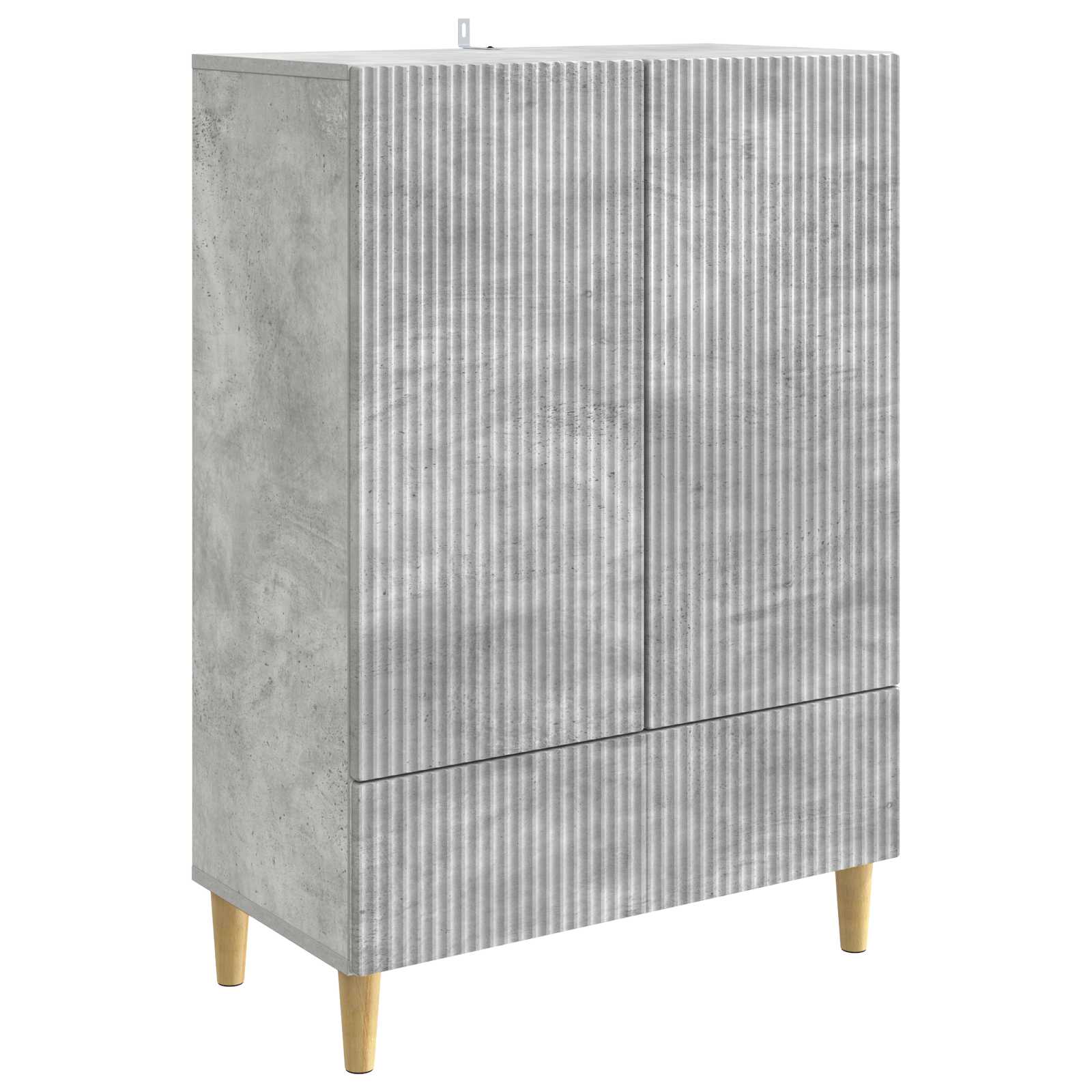 Buffet Gris béton 66 x 34,5 x 95 cm Bois d'ingénierie - XIOS
