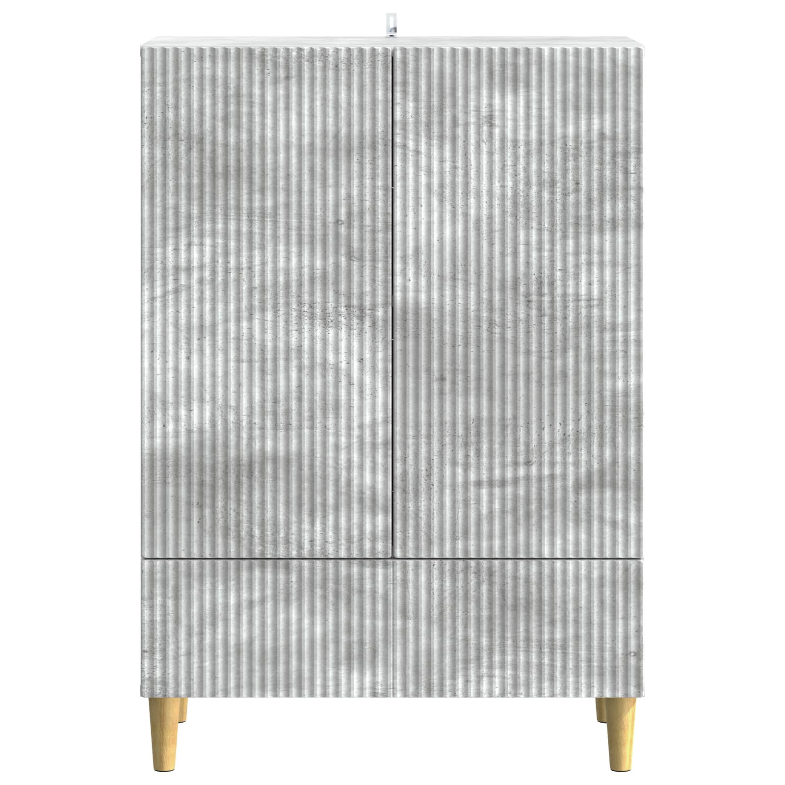 Buffet Gris béton 66 x 34,5 x 95 cm Bois d'ingénierie - XIOS