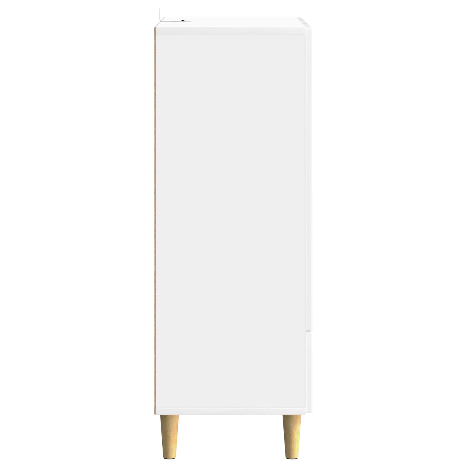 Buffet Blanc brillant 66 x 34,5 x 95 cm Bois d'ingénierie - XIOS