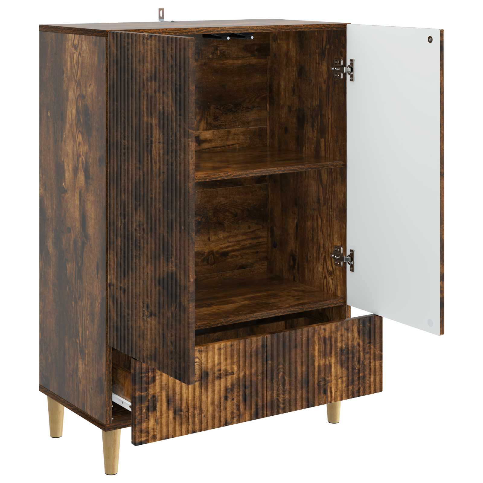Buffet Chêne fumé 66 x 34,5 x 95 cm Bois d'ingénierie - XIOS
