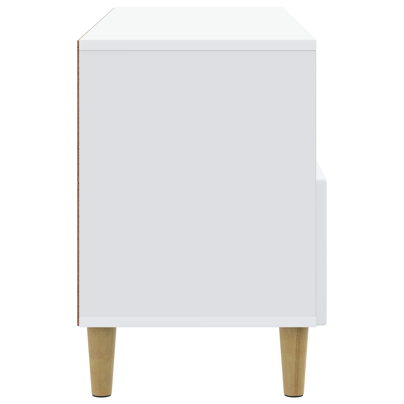 Meuble TV Blanc 102 x 34,5 x 50 cm Bois d'ingénierie - XIOS