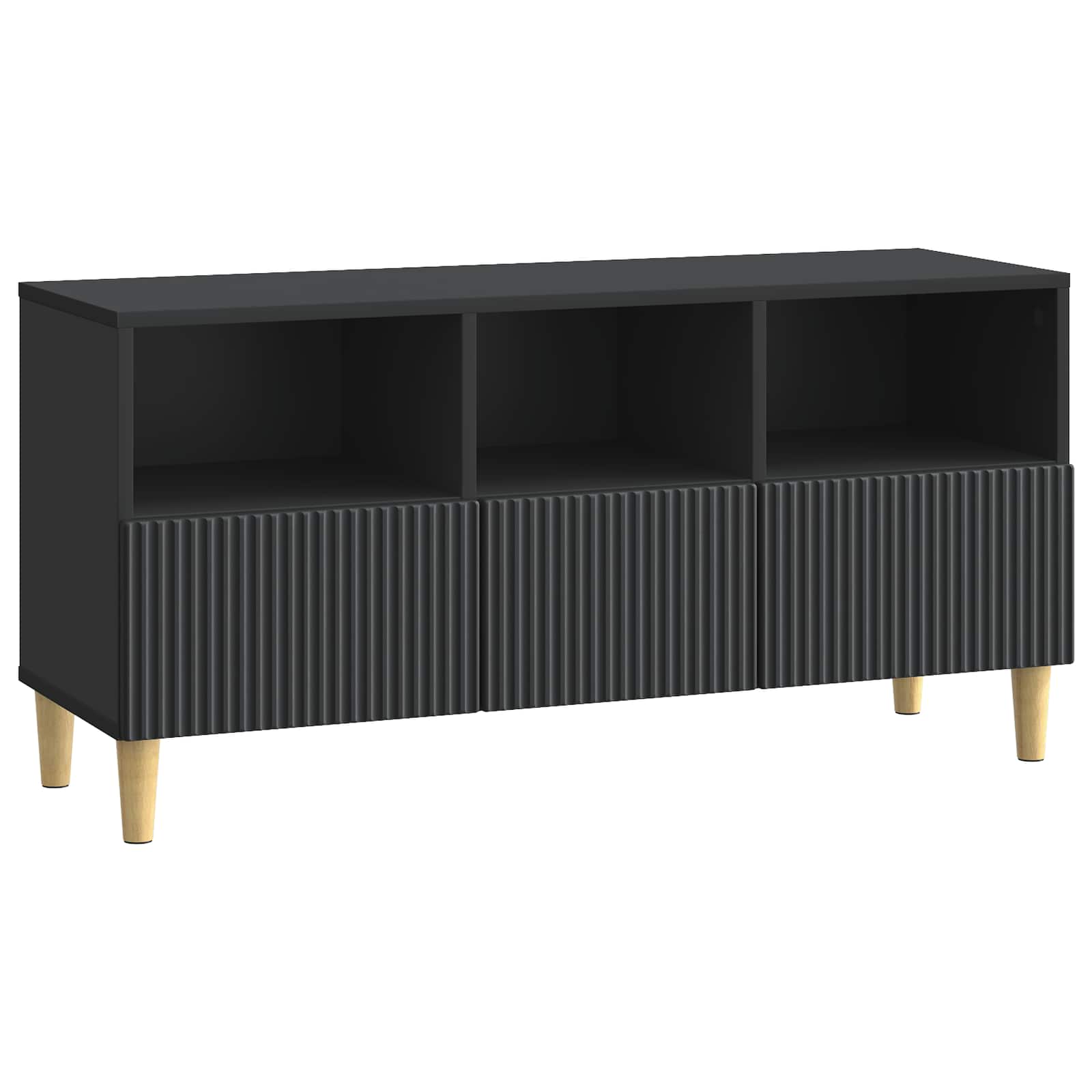 Meuble TV avec tiroir Noir 102 x 34,5 x 50 cm Bois d'ingénierie - XIOS