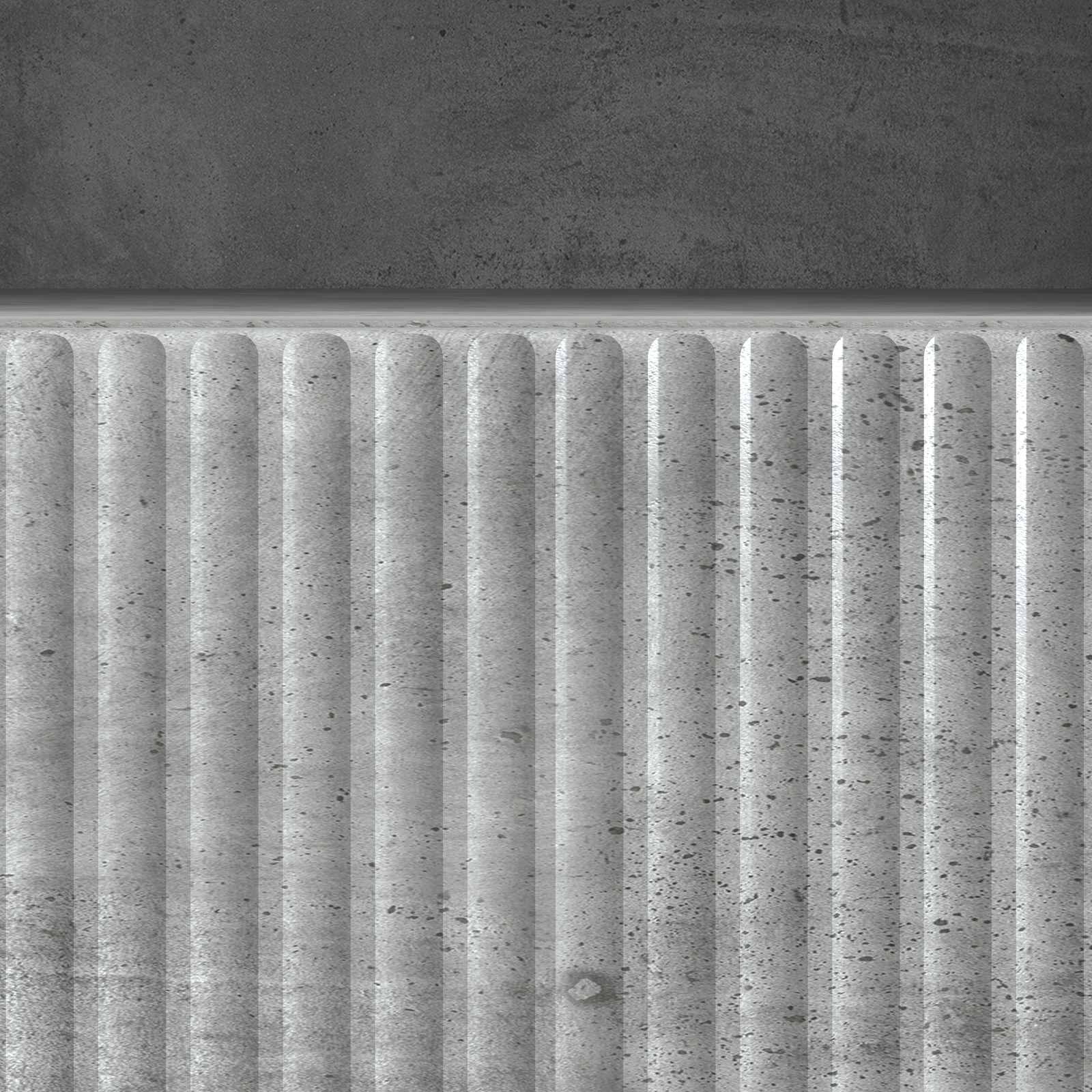 Meuble TV Gris béton 102 x 34,5 x 50 cm Bois d'ingénierie - XIOS