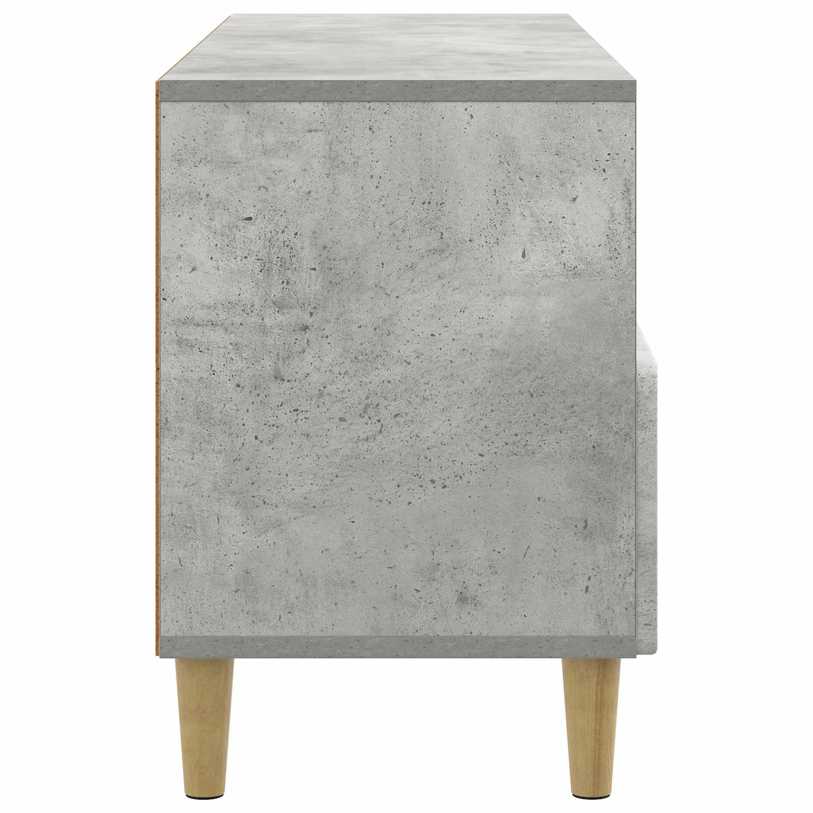Meuble TV Gris béton 102 x 34,5 x 50 cm Bois d'ingénierie - XIOS