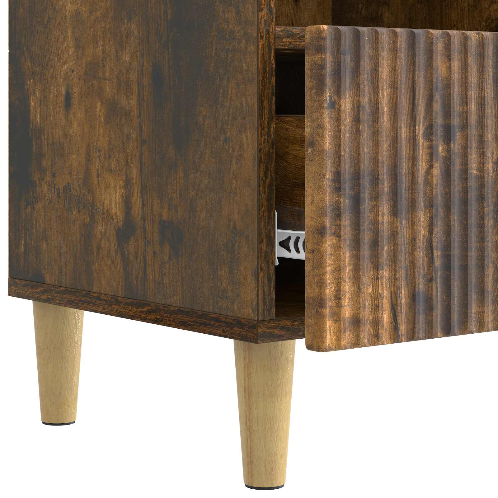 Meuble TV Chêne fumé 102 x 34,5 x 50 cm Bois d'ingénierie - XIOS