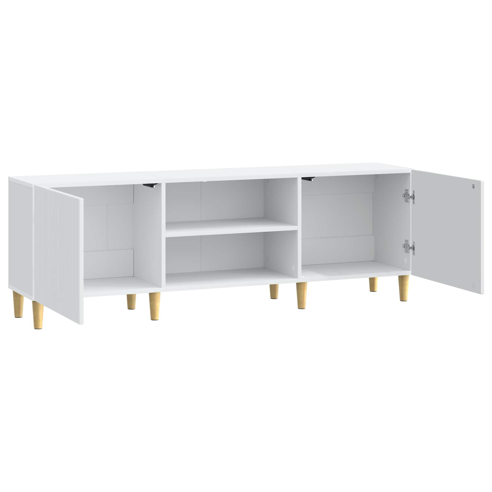 Meuble TV Blanc 150 x 31 x 50 cm Bois d'ingénierie - XIOS