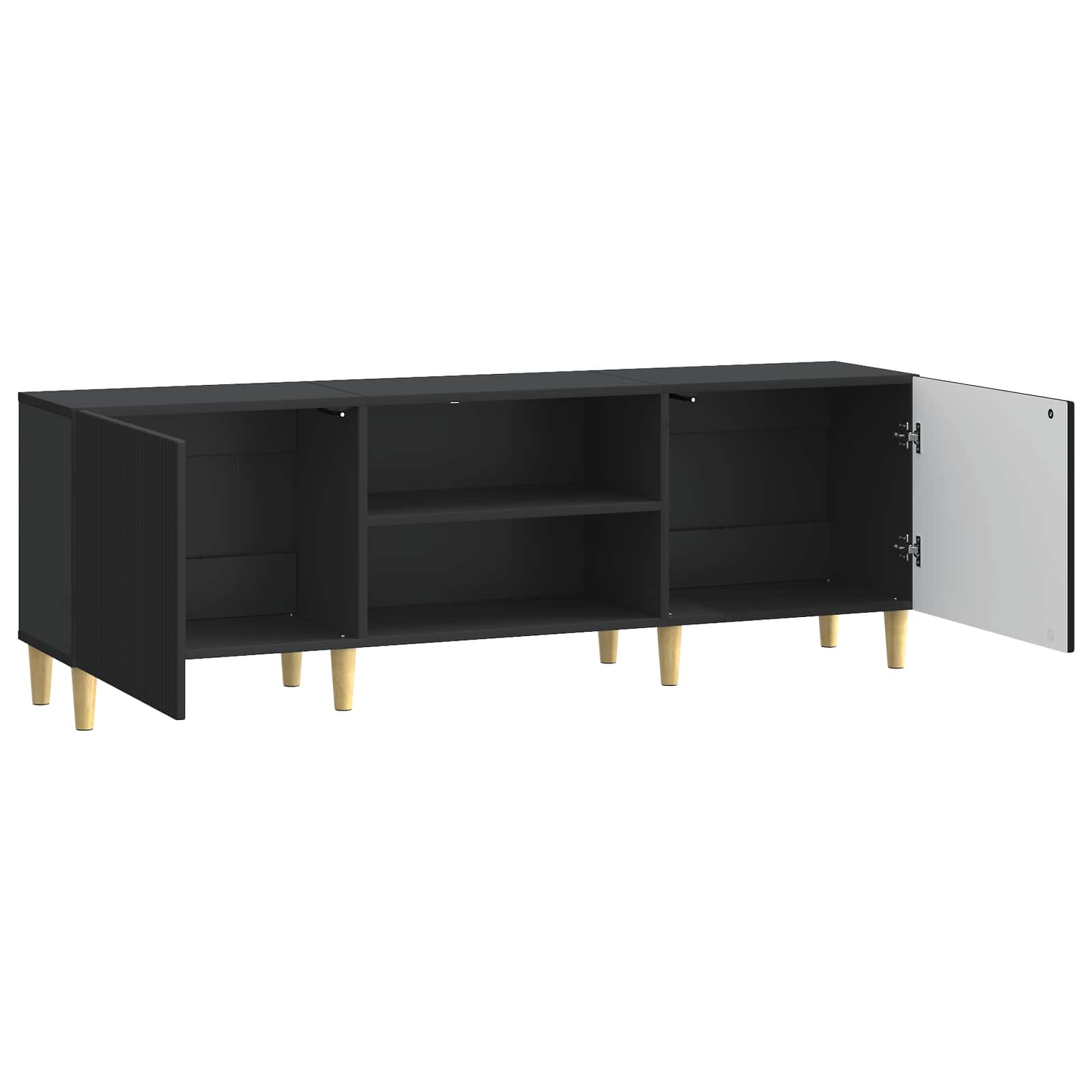 Meuble TV Noir 150 x 31 x 50 cm Bois d'ingénierie - XIOS
