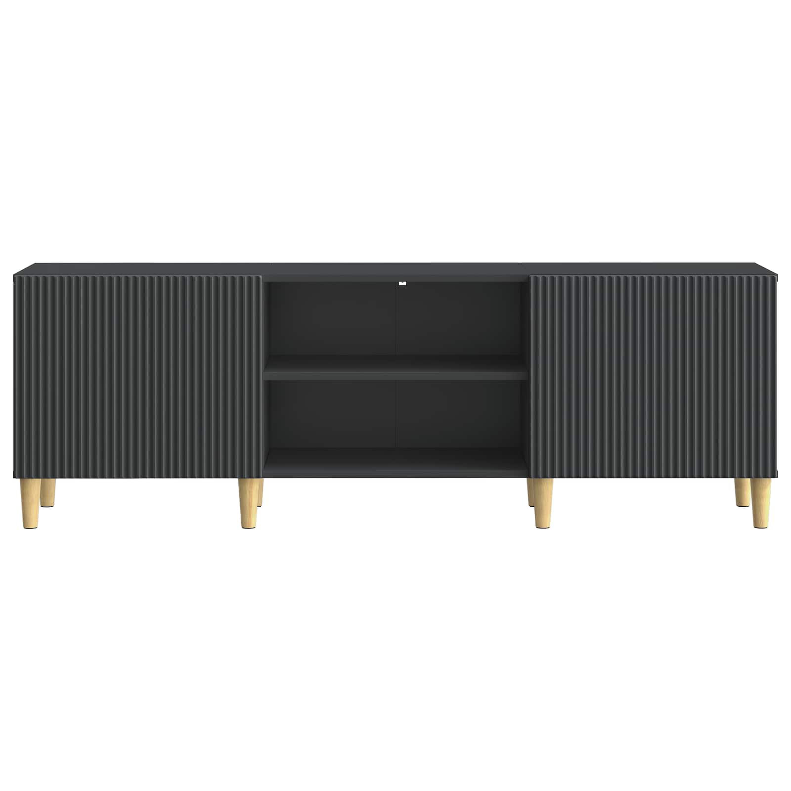 Meuble TV Noir 150 x 31 x 50 cm Bois d'ingénierie - XIOS