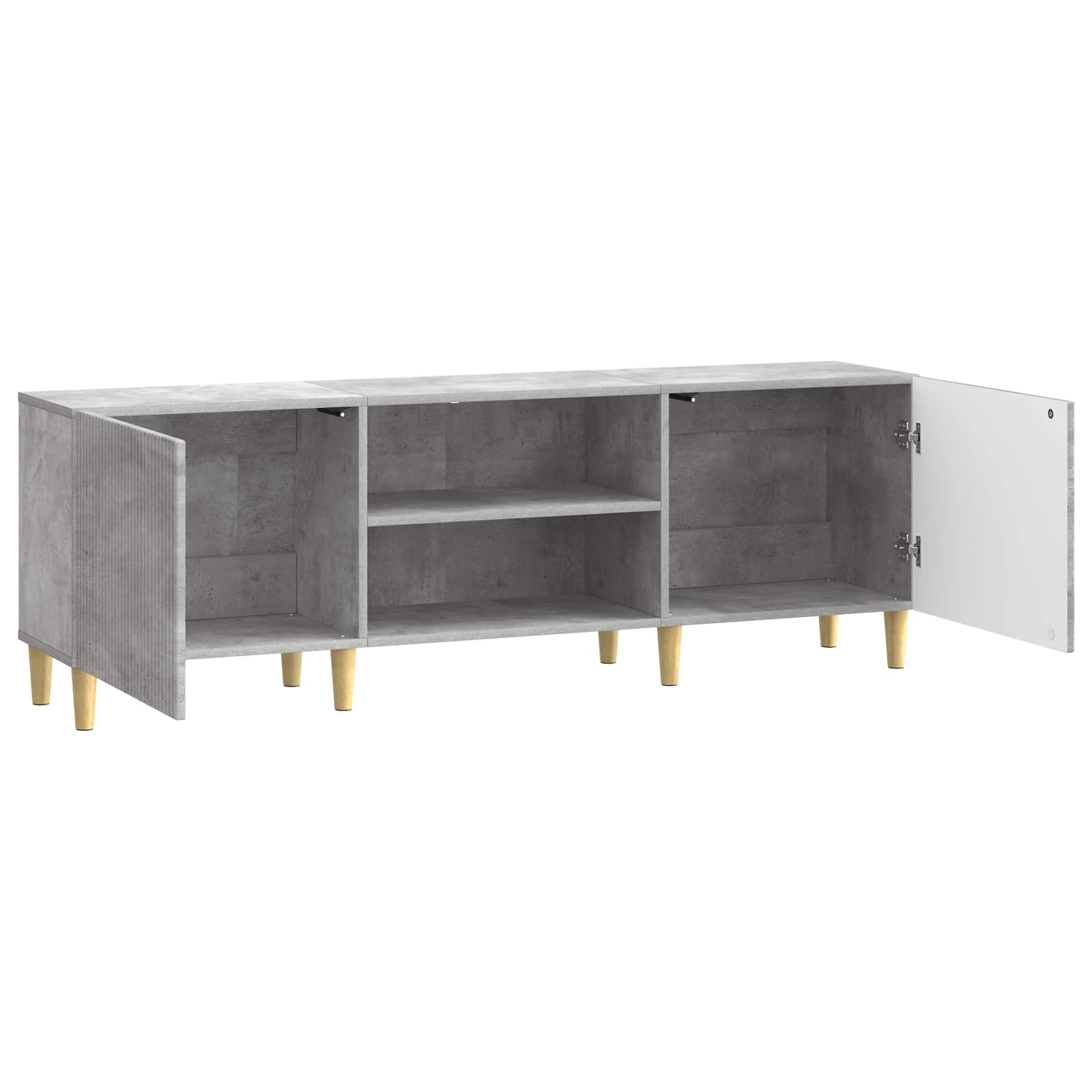 Meuble TV Gris béton 150 x 31 x 50 cm Bois d'ingénierie - XIOS