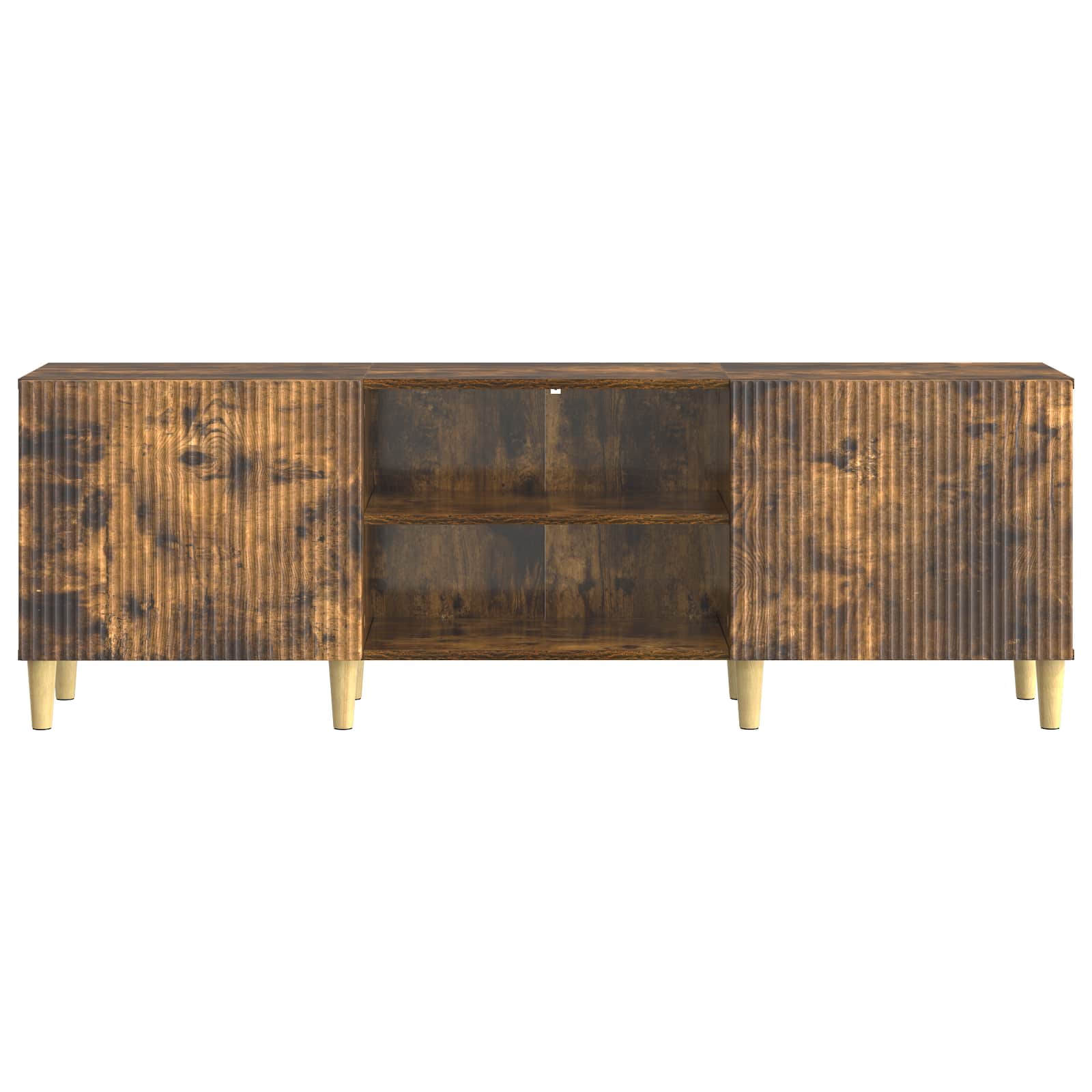 Meuble TV Chêne fumé 150 x 31 x 50 cm Bois d'ingénierie - XIOS