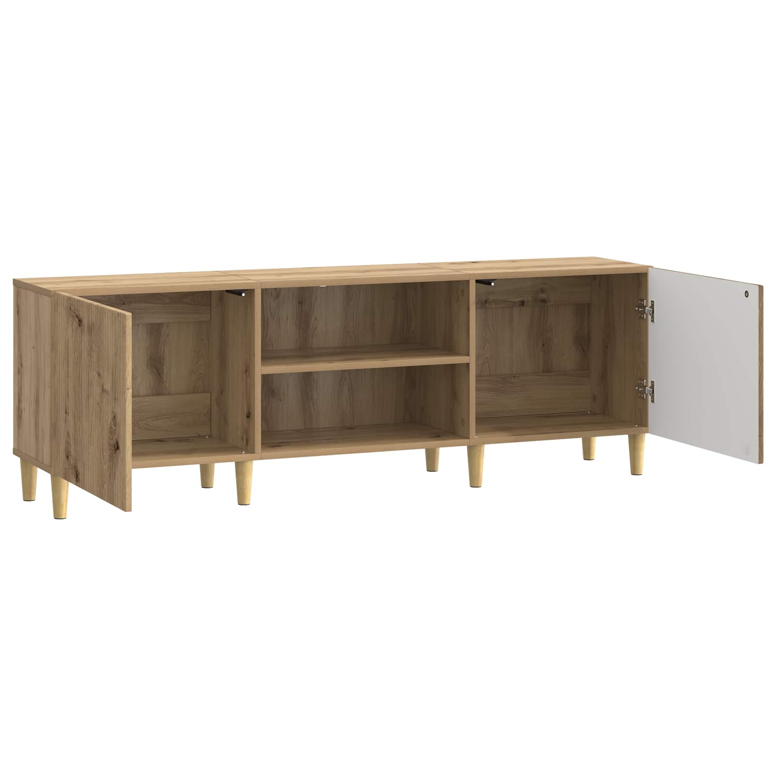Meuble TV Chêne artisanal 150 x 31 x 50 cm Bois d'ingénierie - XIOS