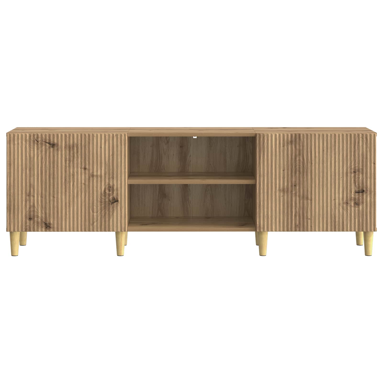Meuble TV Chêne artisanal 150 x 31 x 50 cm Bois d'ingénierie - XIOS