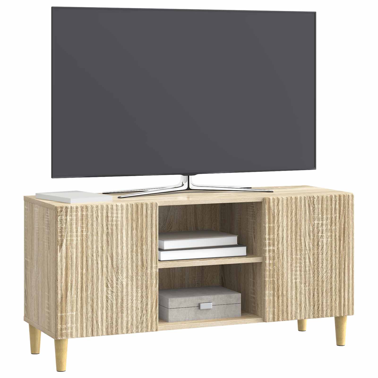 Meuble TV Chêne Sonoma 102 x 34,5 x 50 cm Bois d'ingénierie - XIOS