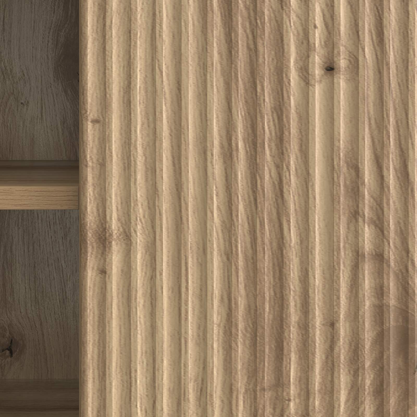 Meuble TV Chêne artisanal 102 x 34,5 x 50 cm Bois d'ingénierie - XIOS