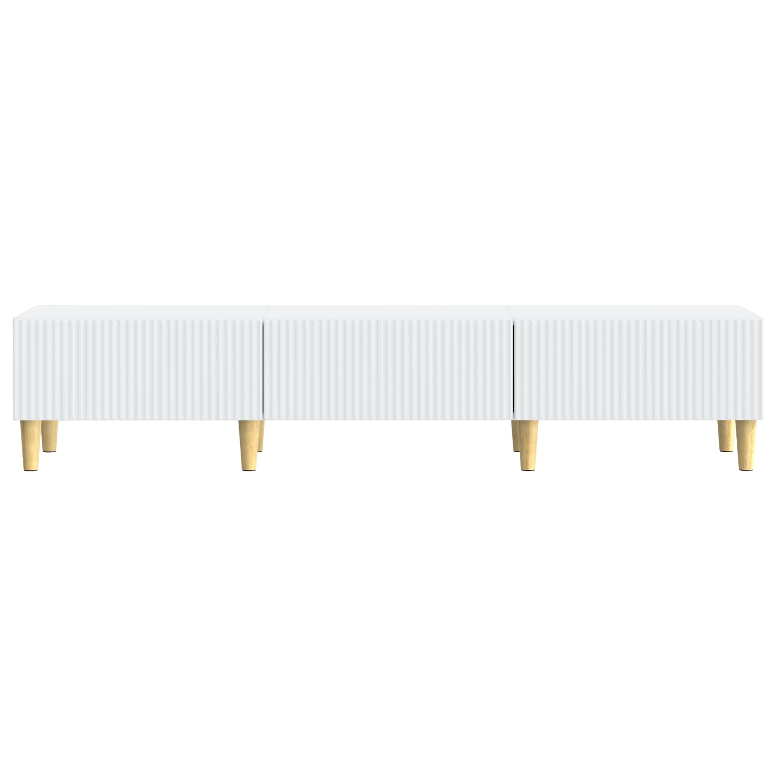 Meuble TV Blanc 147 x 34,5 x 30 cm Bois d'ingénierie - XIOS