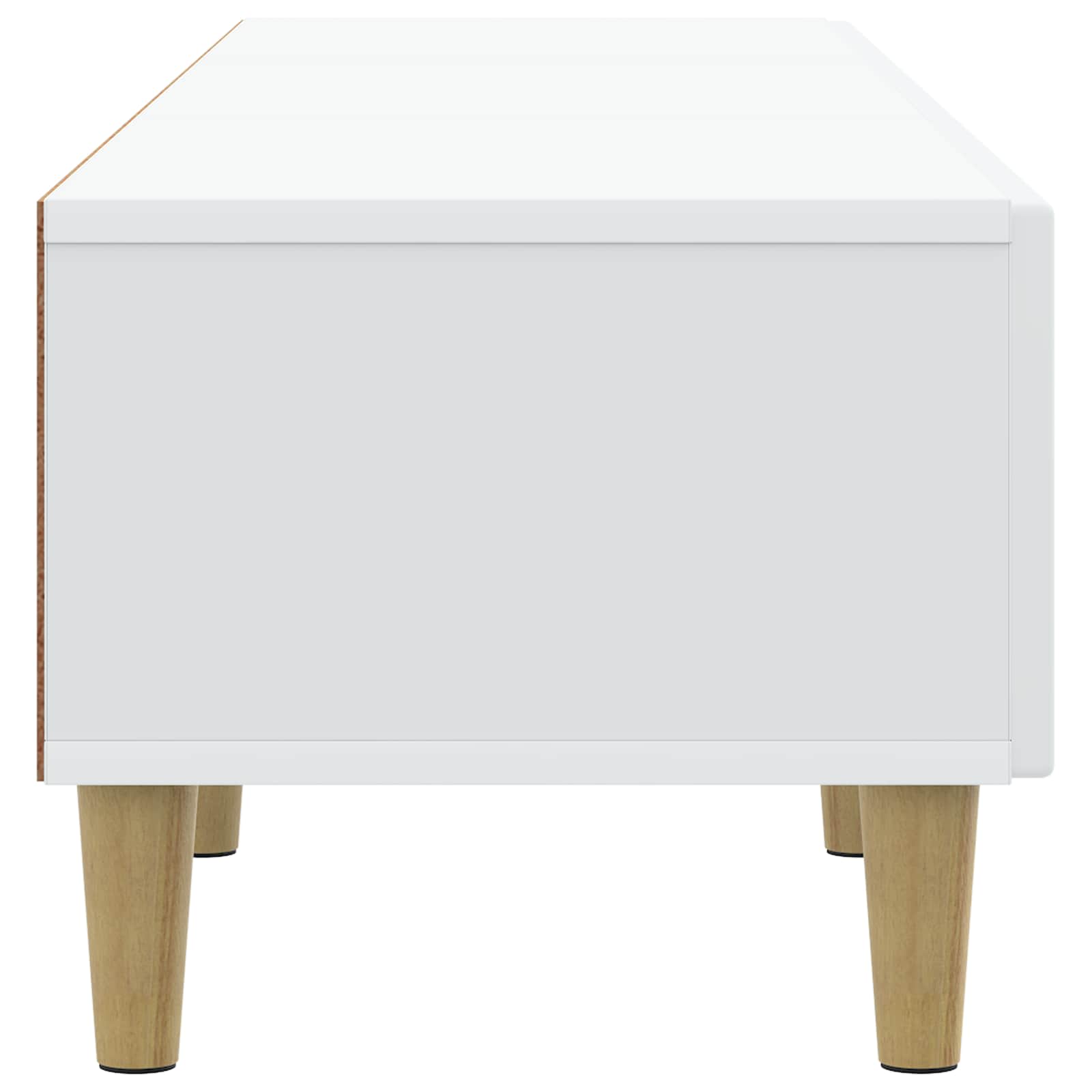 Meuble TV Blanc 147 x 34,5 x 30 cm Bois d'ingénierie - XIOS