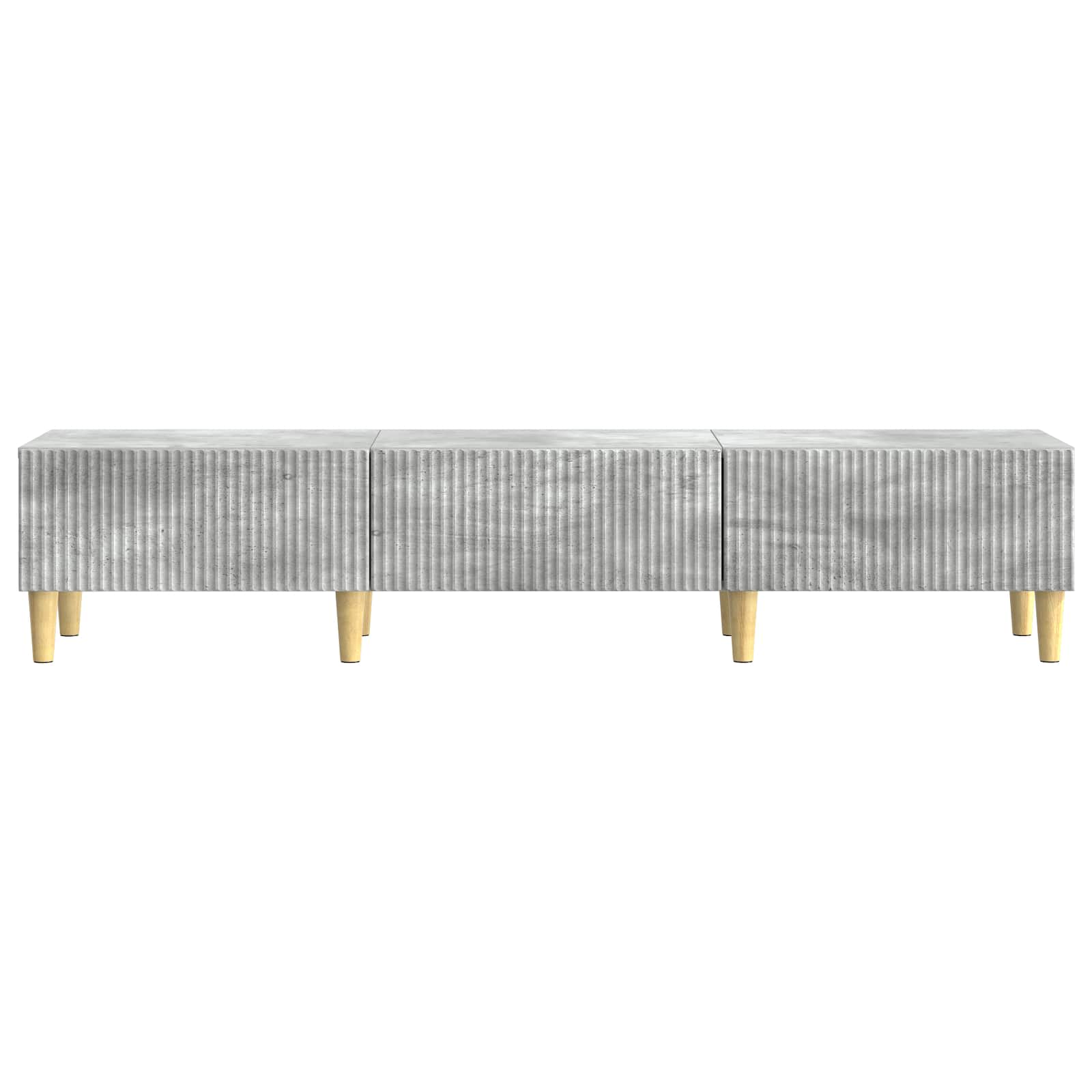 Meuble TV Gris béton 147 x 34,5 x 30 cm Bois d'ingénierie - XIOS