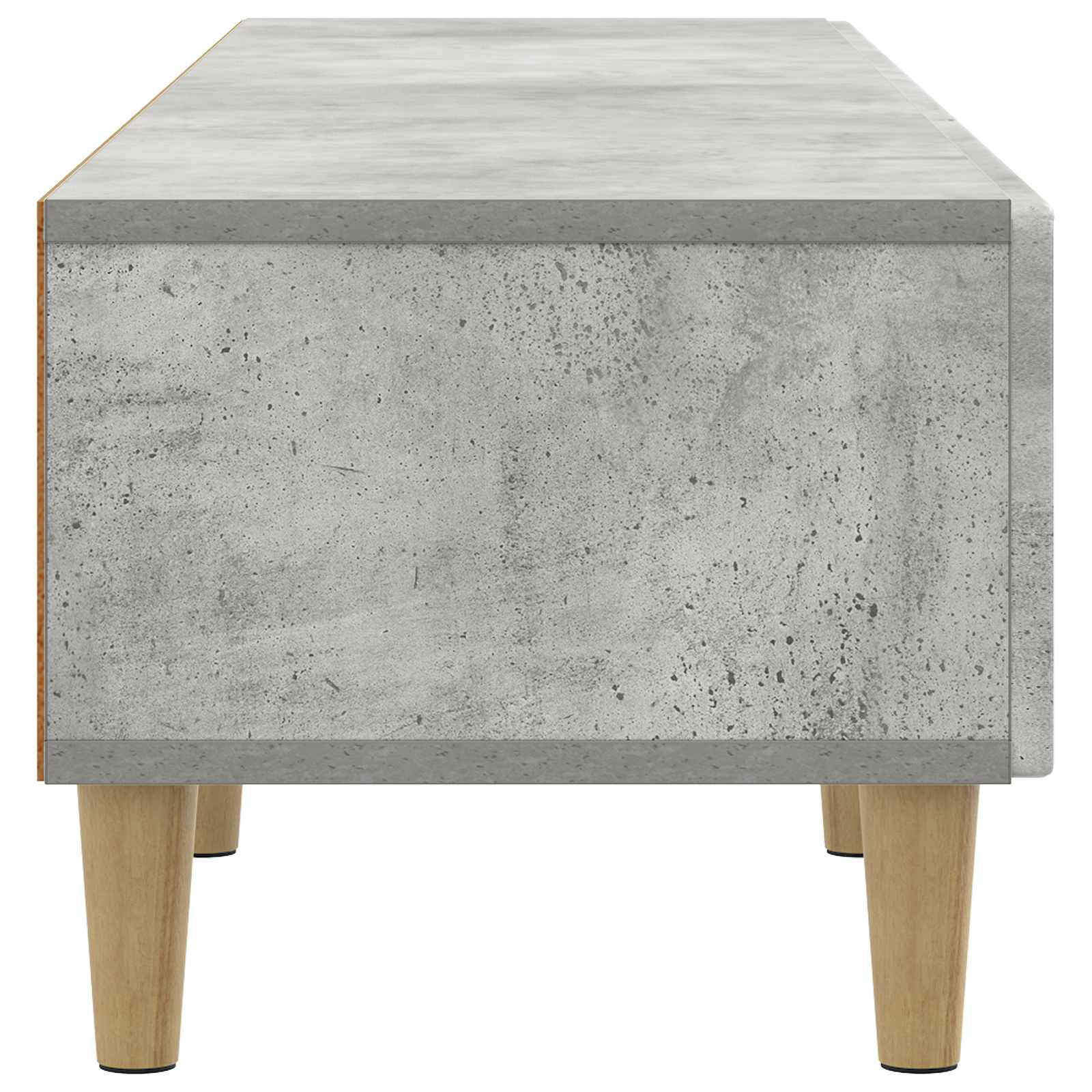 Meuble TV Gris béton 147 x 34,5 x 30 cm Bois d'ingénierie - XIOS