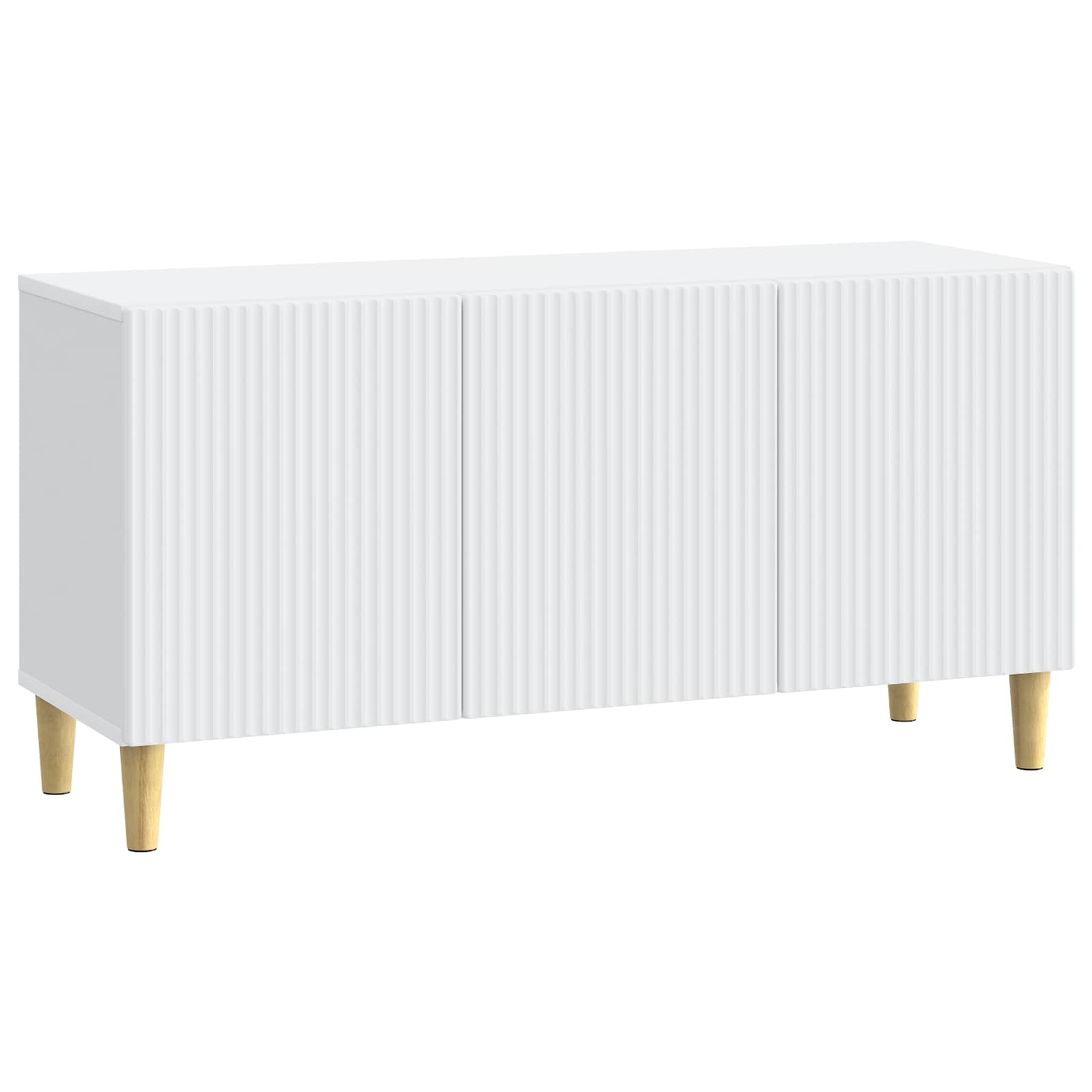 Meuble TV Blanc 99 x 34,5 x 50 cm Bois d'ingénierie - XIOS