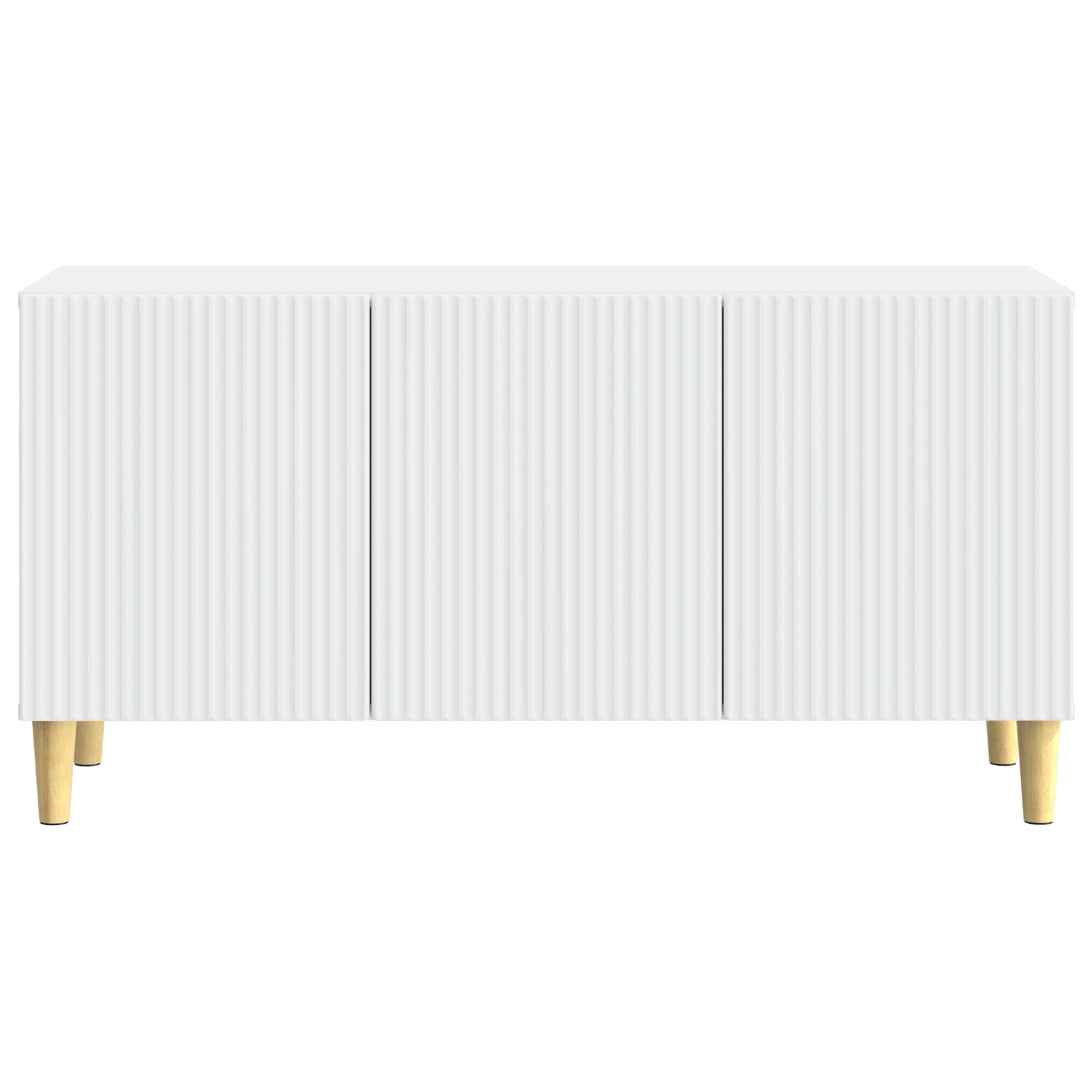 Meuble TV Blanc 99 x 34,5 x 50 cm Bois d'ingénierie - XIOS