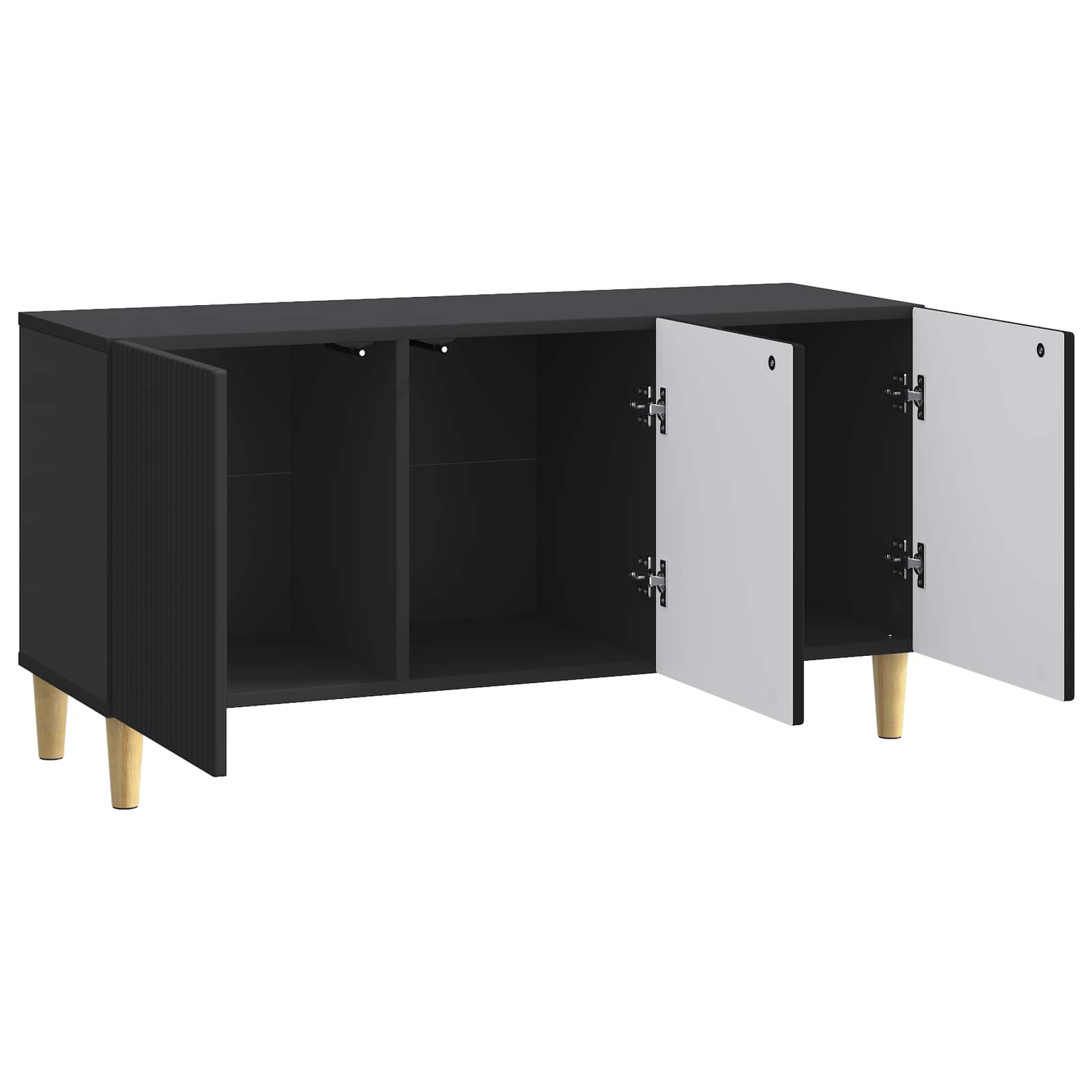 Meuble TV Noir 99 x 34,5 x 50 cm Bois d'ingénierie - XIOS